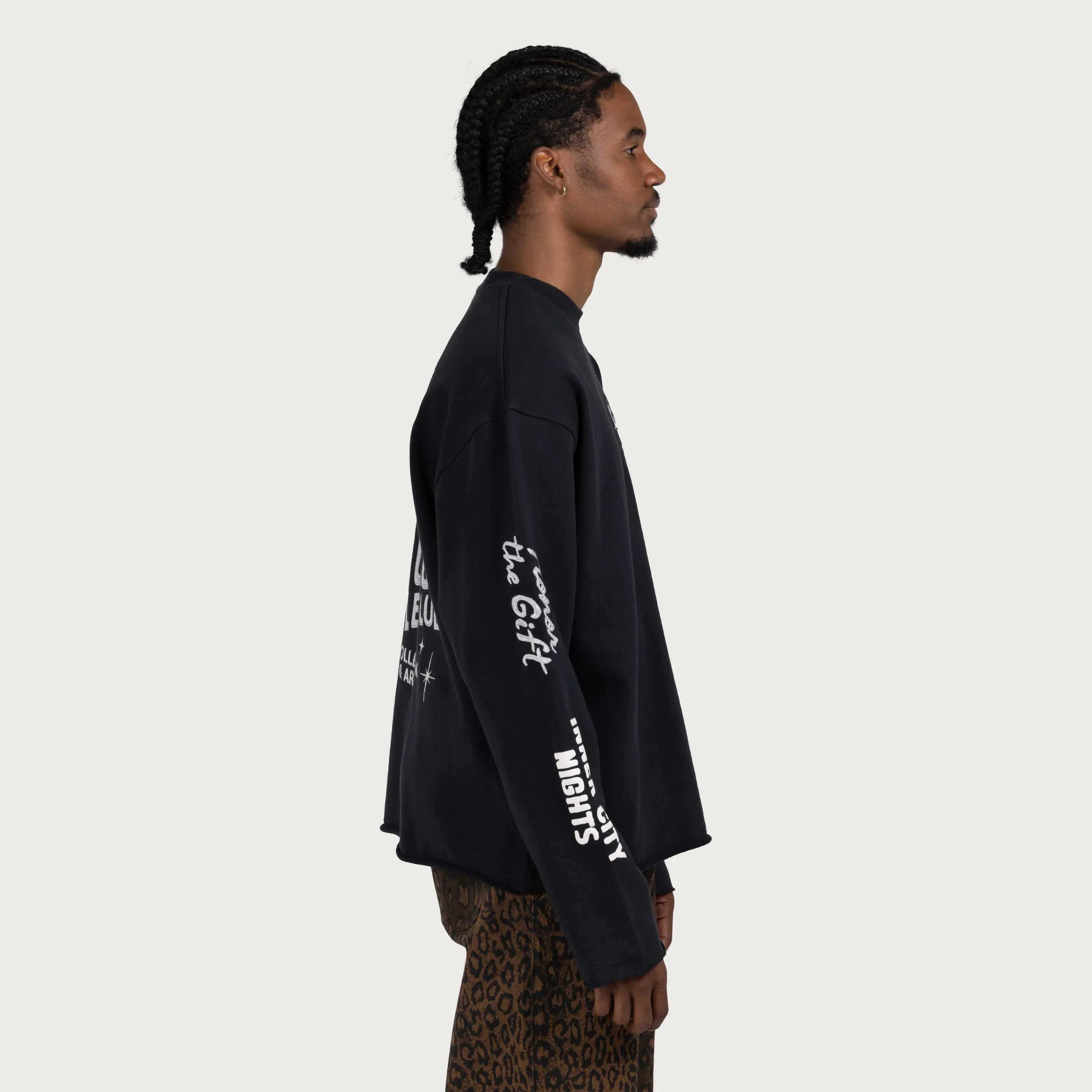 Mixed Logo Crewneck - Black sold by Honor the Gift product image thumbnail 5