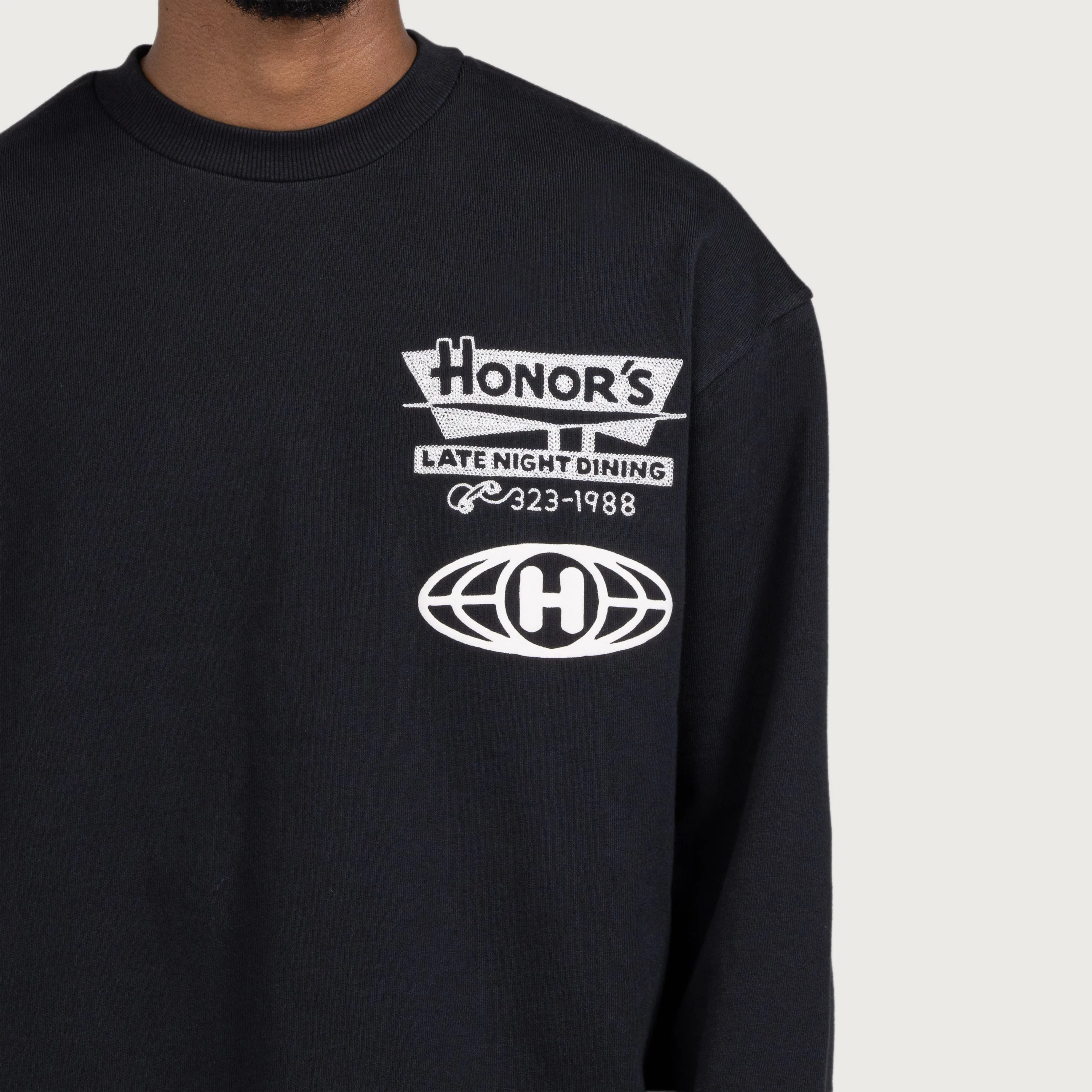 Mixed Logo Crewneck - Black sold by Honor the Gift product image thumbnail 4