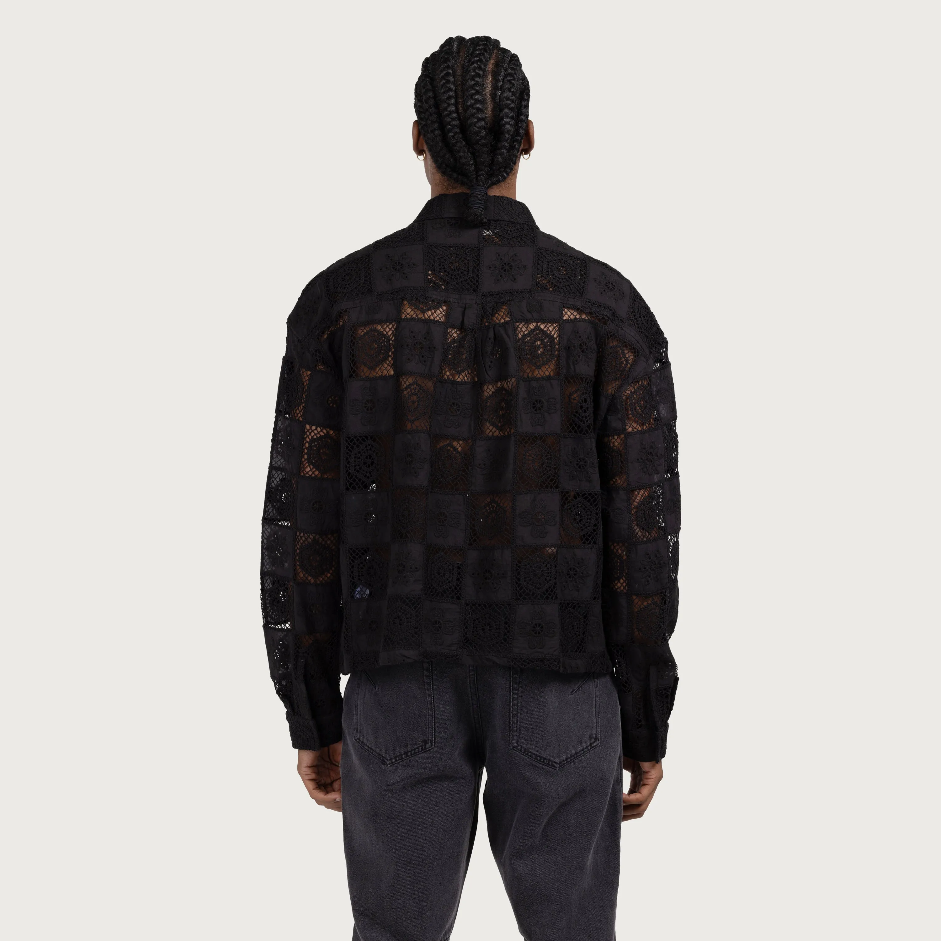 Crochet Full Zip - Black sold by Honor the Gift product image thumbnail 4