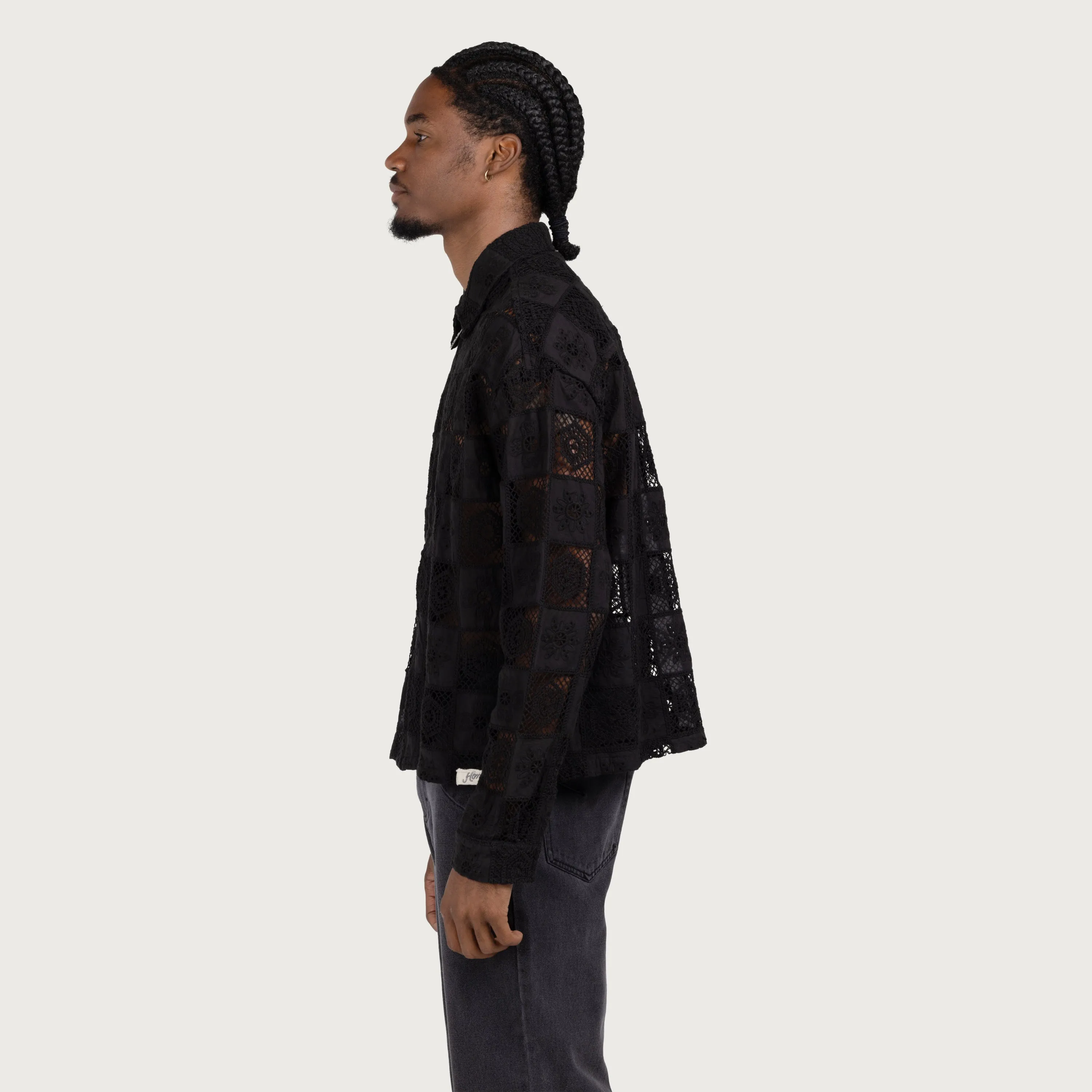 Crochet Full Zip - Black sold by Honor the Gift product image thumbnail 3