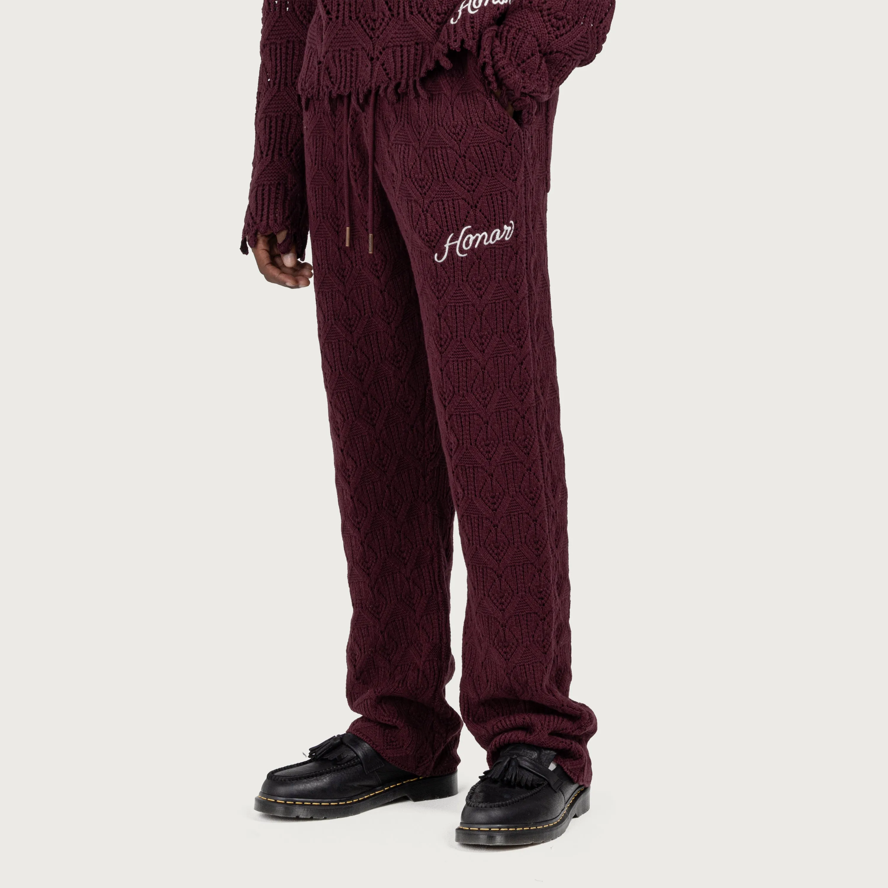 Cable Knit Pant - Berry sold by Honor the Gift product image thumbnail 4