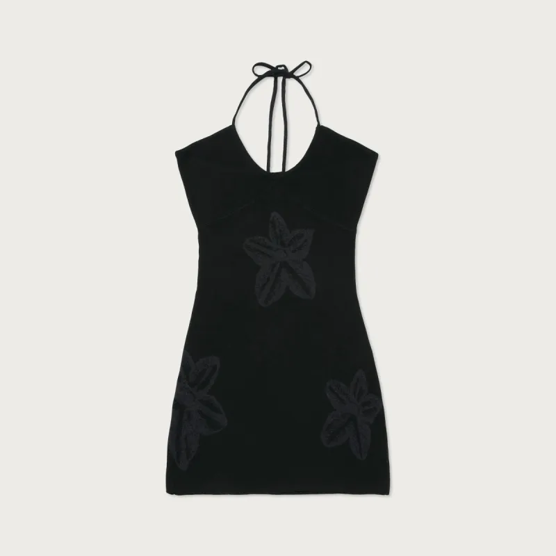Womens Floral Knit Dress - Black sold by Honor the Gift