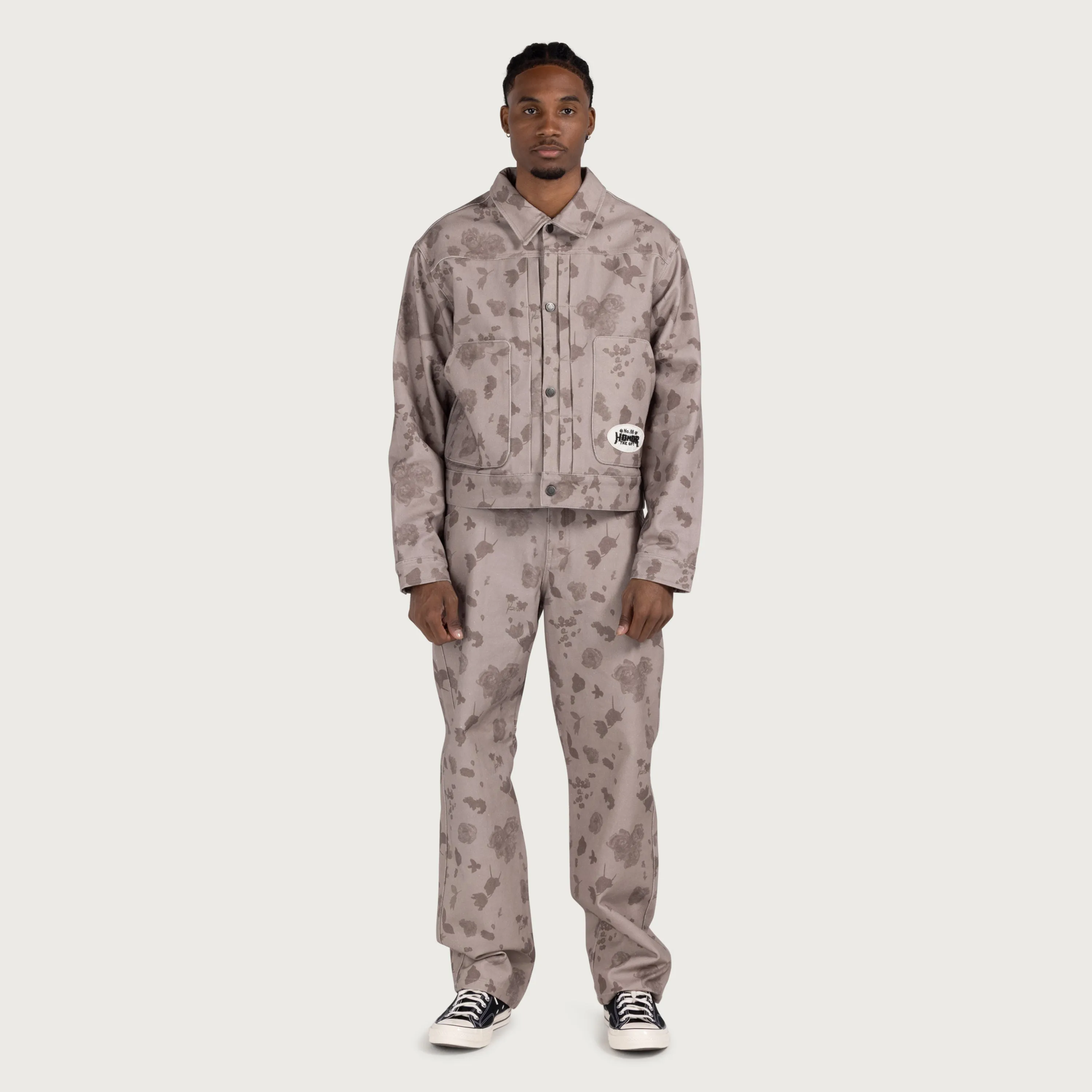 Tonal Floral Pant - Pebble sold by Honor the Gift product image thumbnail 2