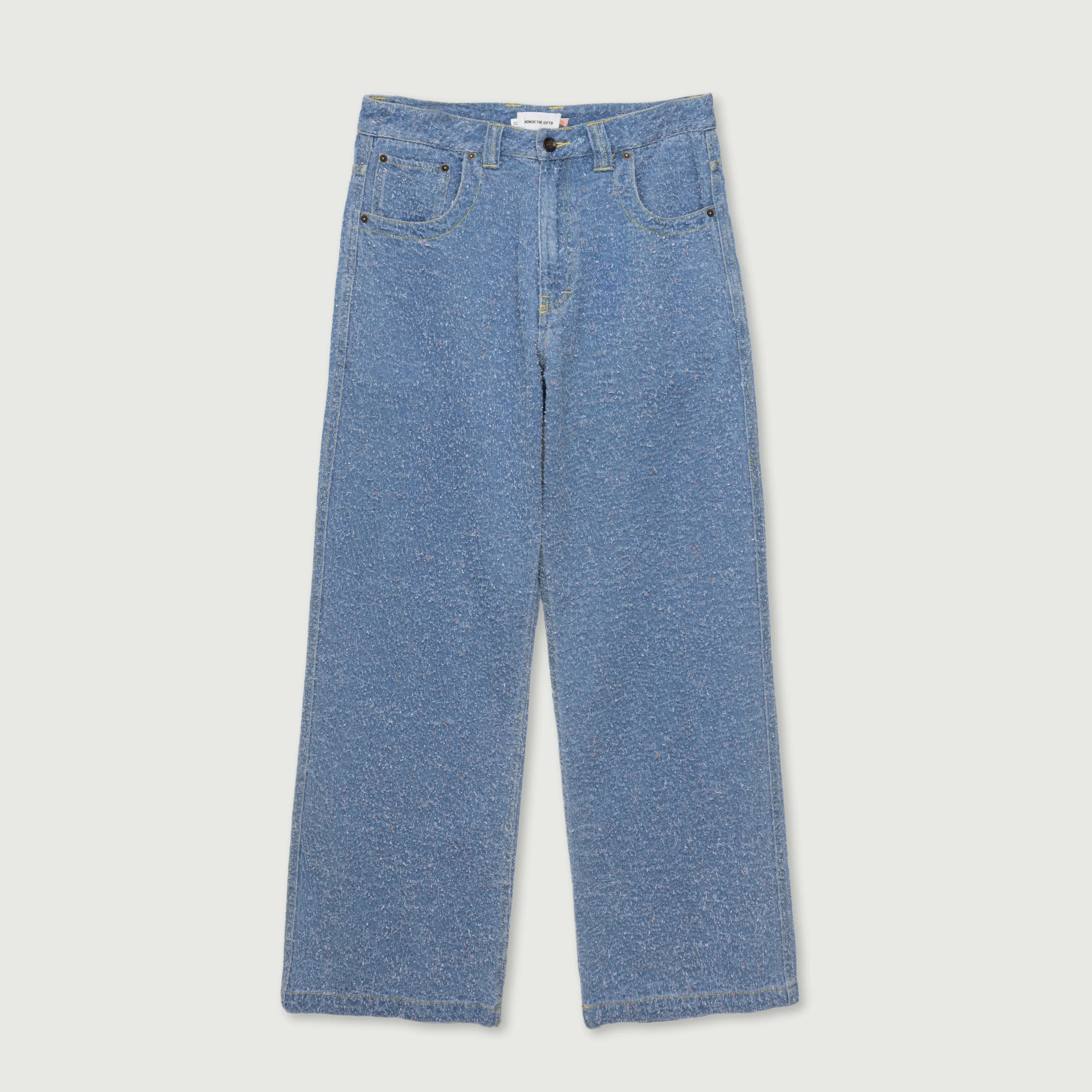 Washed Nep Yarn Denim Pant - Indigo sold by Honor the Gift