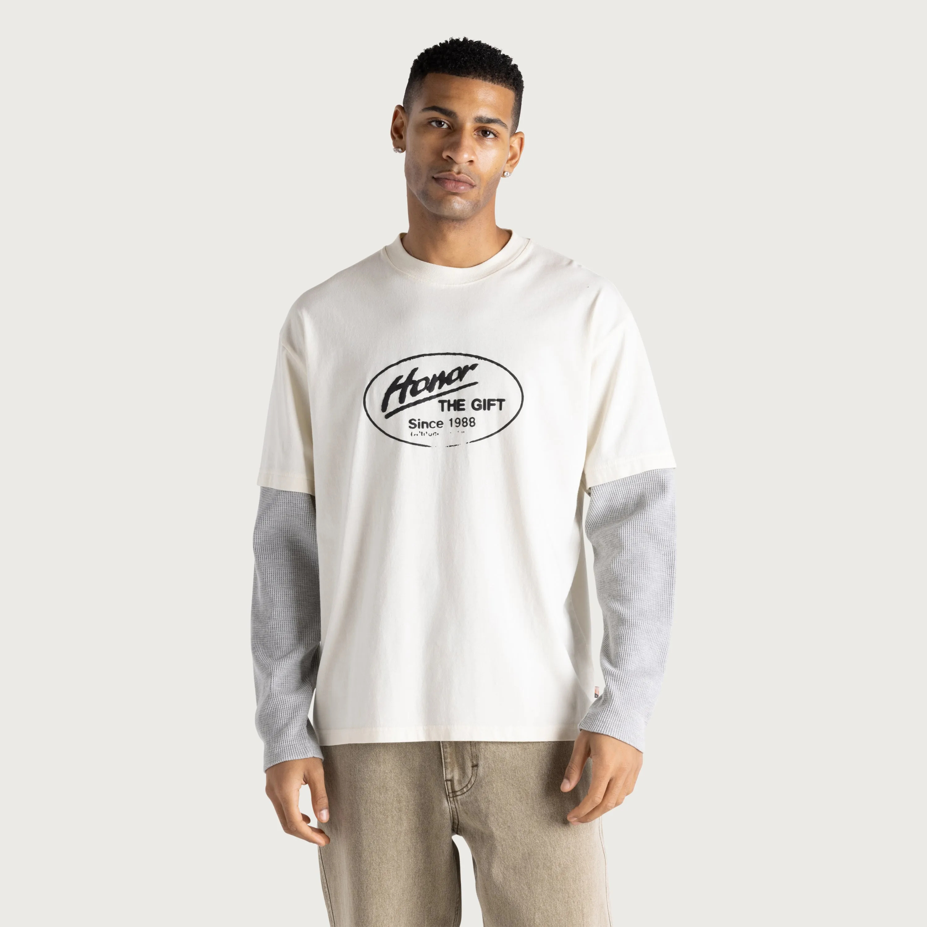 Just Be L/S Tee - White sold by Honor the Gift product image thumbnail 2