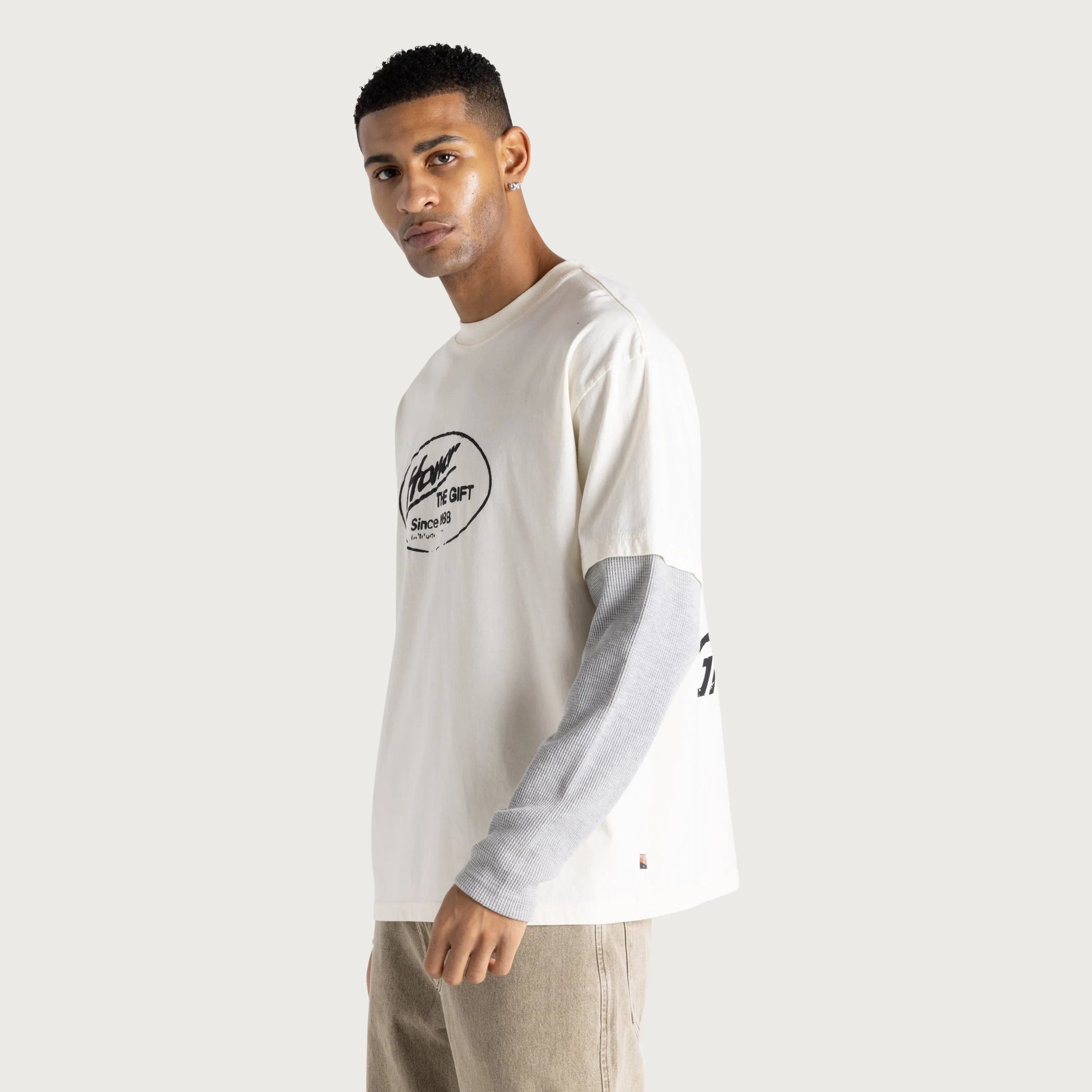 Just Be L/S Tee - White sold by Honor the Gift product image thumbnail 5