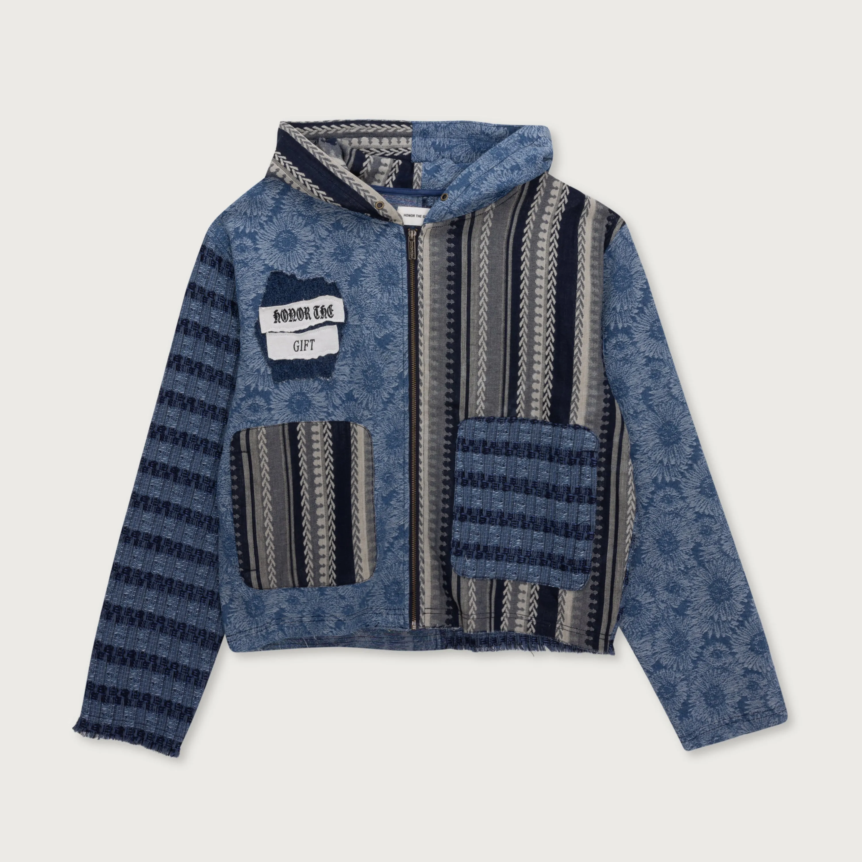 Indigo Tapestry Hoodie - Indigo sold by Honor the Gift