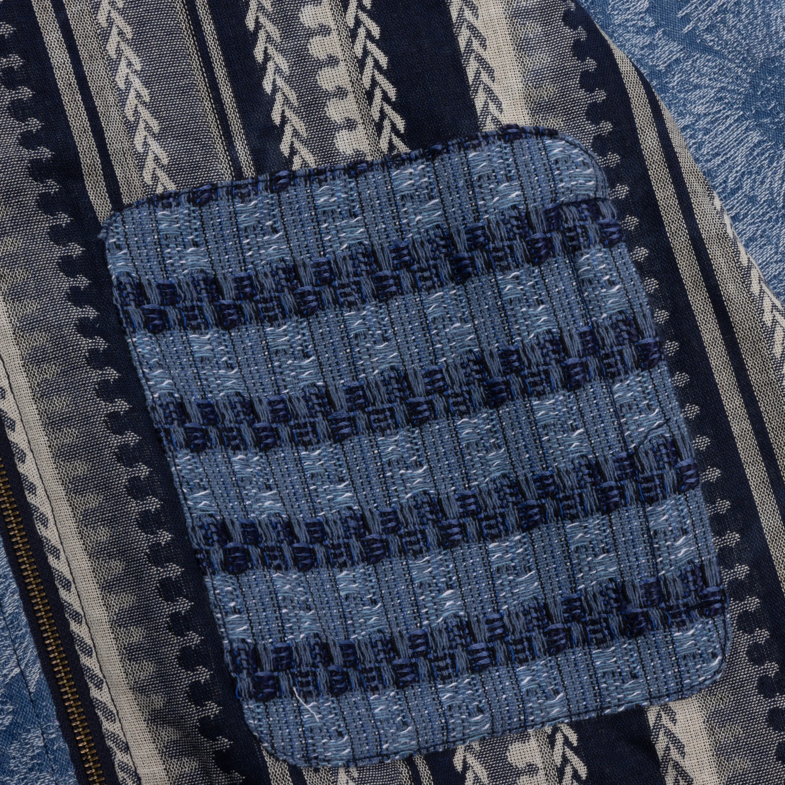 Indigo Tapestry Hoodie - Indigo sold by Honor the Gift product image thumbnail 5