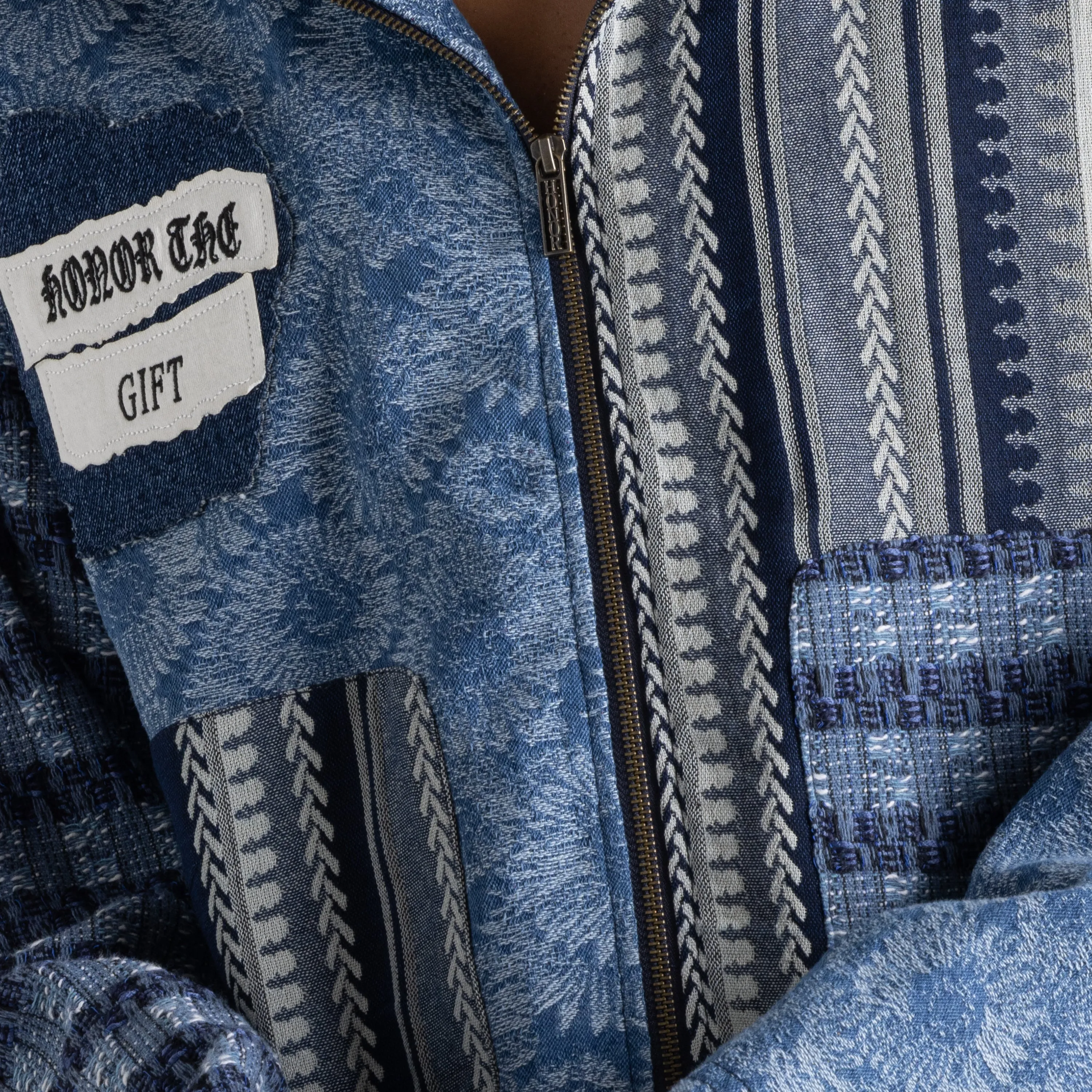 Indigo Tapestry Hoodie - Indigo sold by Honor the Gift product image thumbnail 4