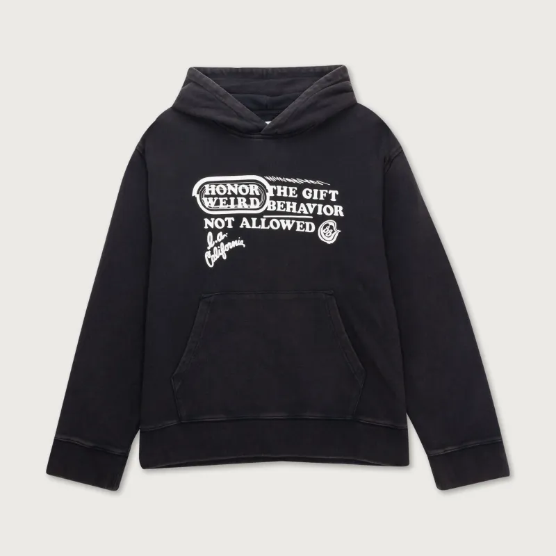 Not Allowed Hoodie - Black made by Honor the Gift