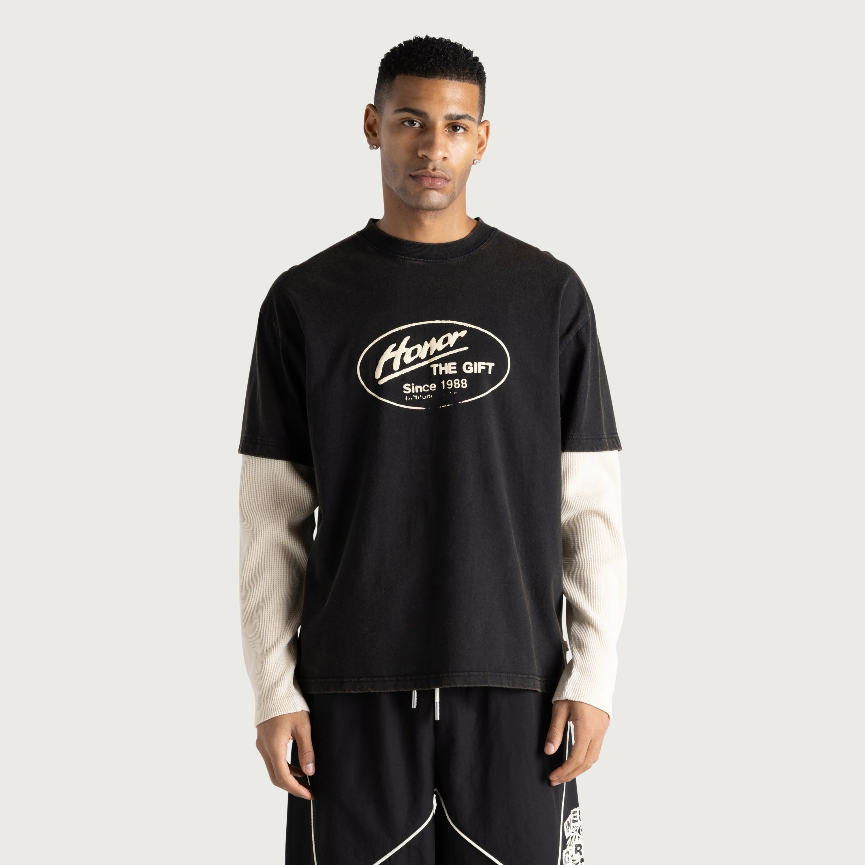 Just Be L/S Tee - Black sold by Honor the Gift product image thumbnail 2