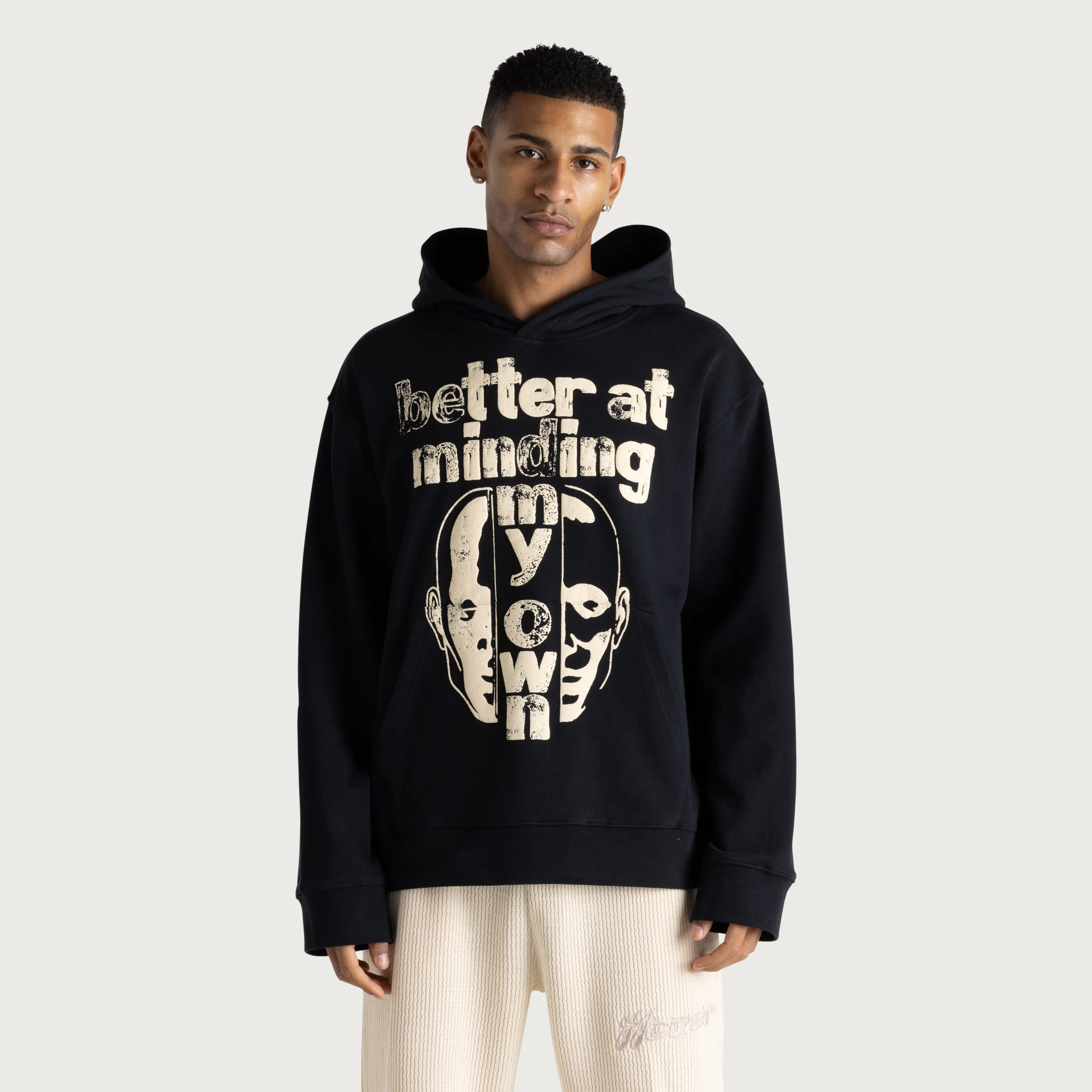 Better At Minding My Own Hoodie - Black sold by Honor the Gift product image thumbnail 2