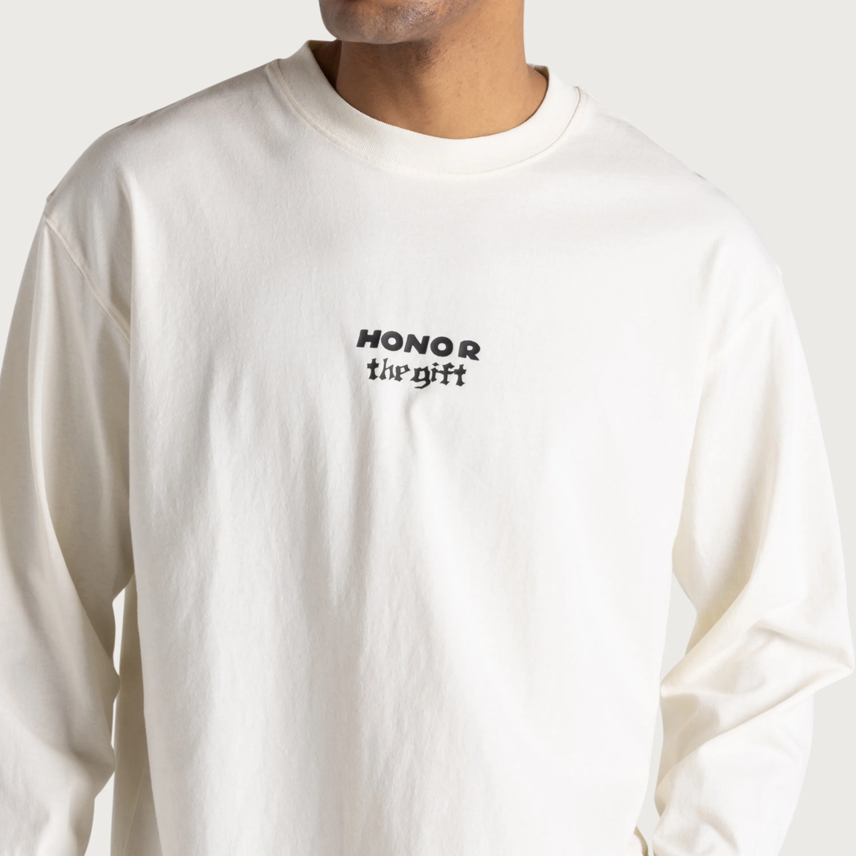 Running Shit L/S Tee - White sold by Honor the Gift product image thumbnail 4