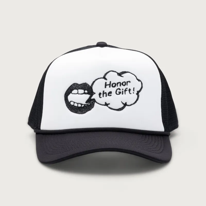 Speak Trucker Cap - Black made by Honor the Gift
