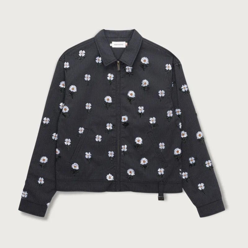 Flowers Beaded Jacket - Black made by Honor the Gift