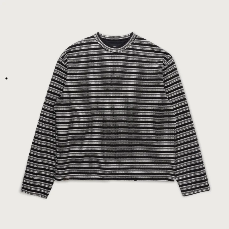 Speak Striped Crew - Black made by Honor the Gift