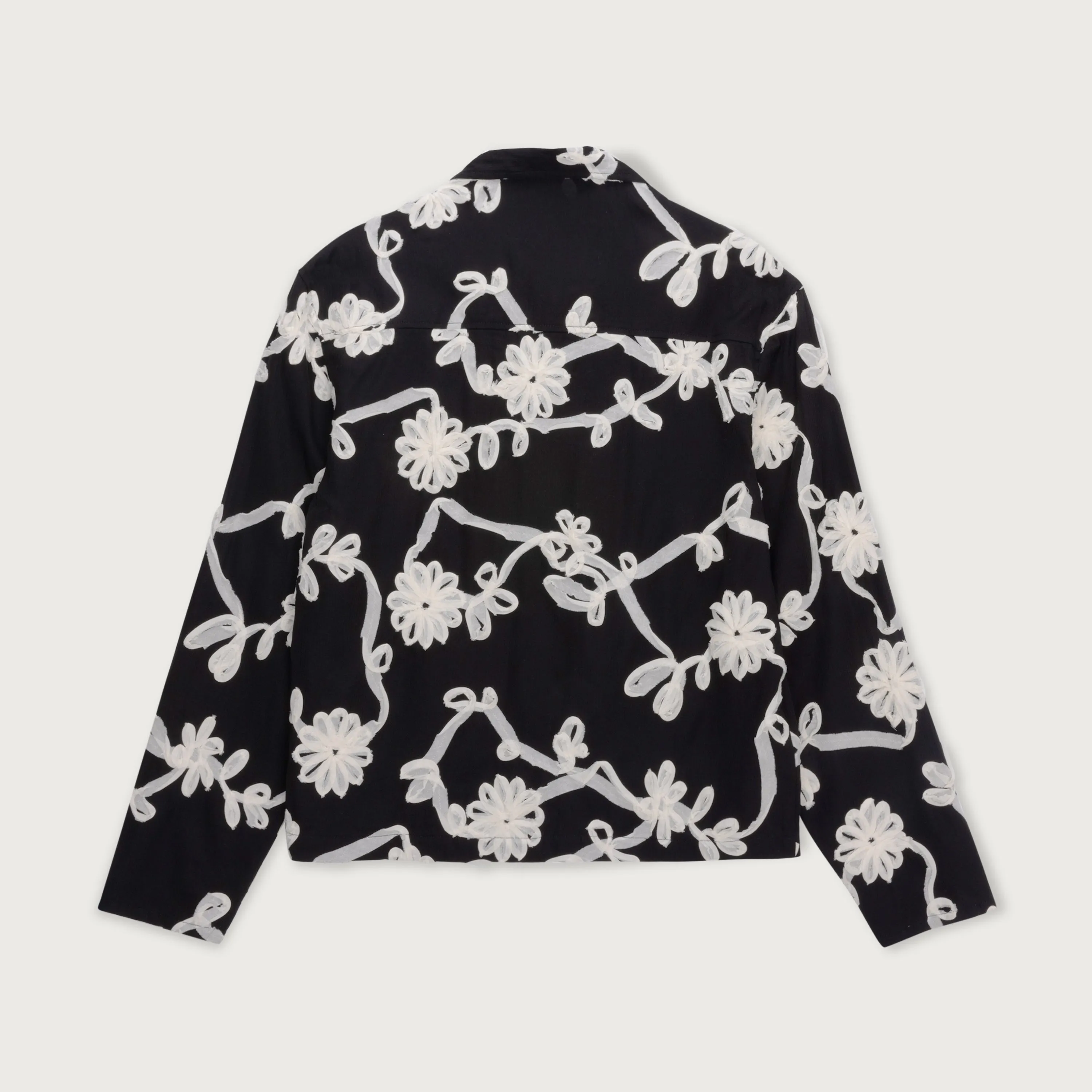 Floral Ribbon Button Up - Black sold by Honor the Gift product image thumbnail 5