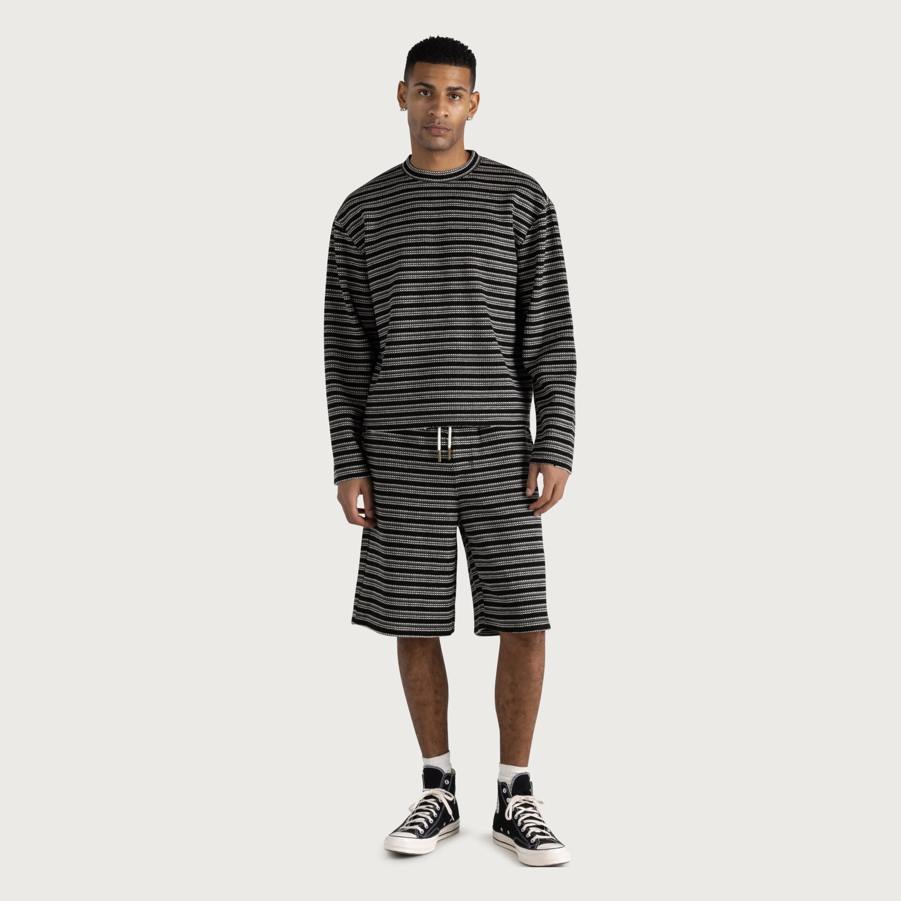 Speak Striped Short - Black sold by Honor the Gift product image thumbnail 2