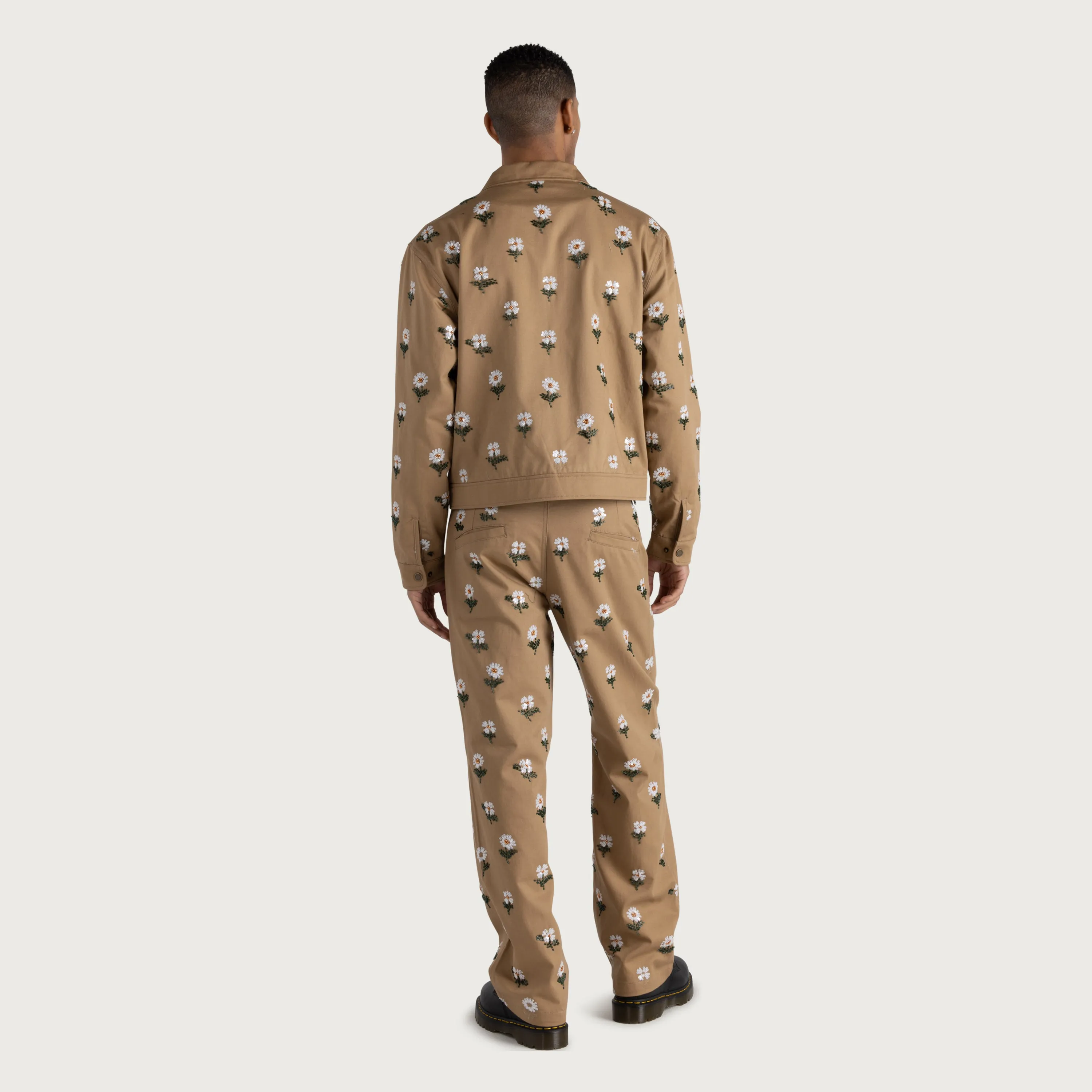 Flowers Beaded Pant - Taupe sold by Honor the Gift product image thumbnail 3