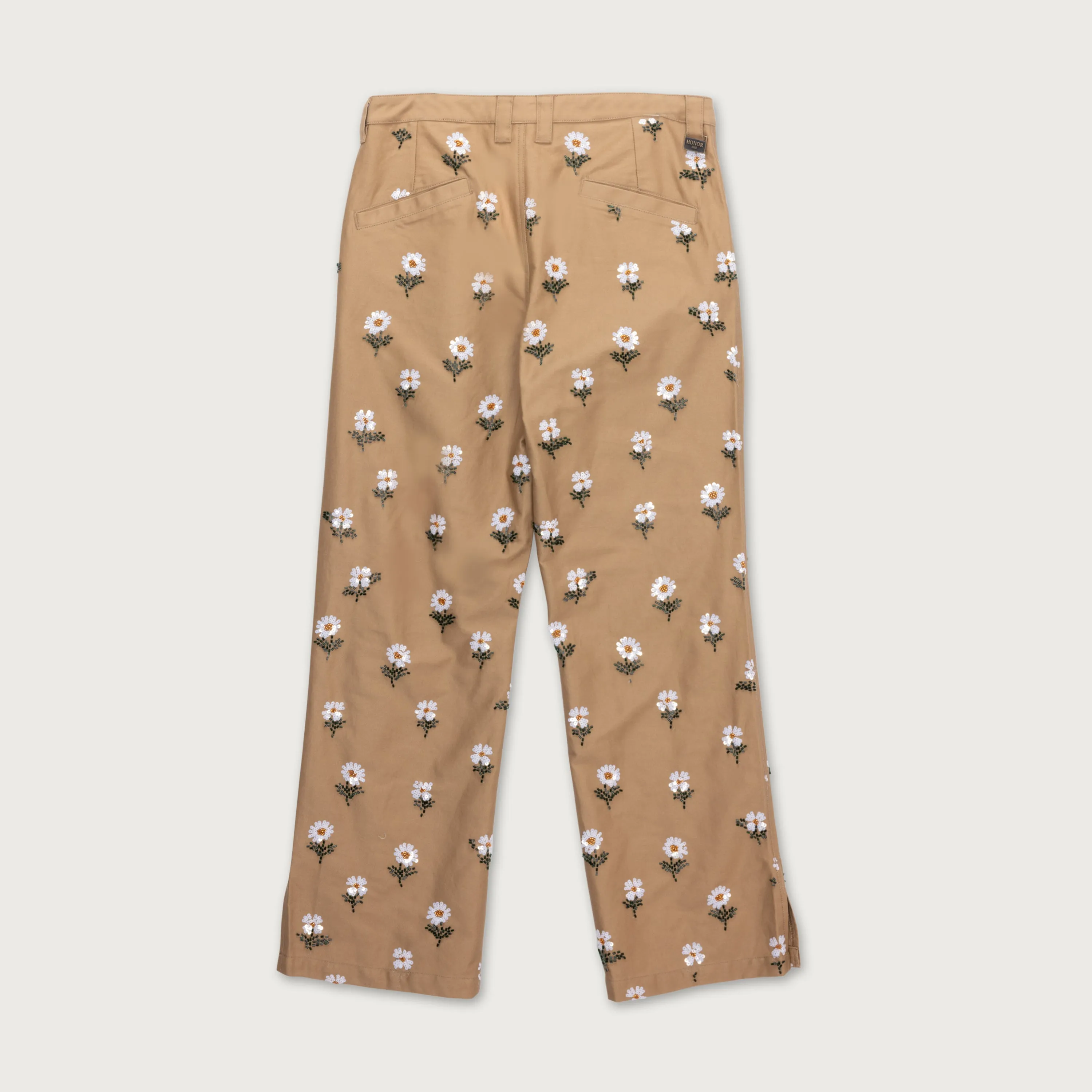 Flowers Beaded Pant - Taupe sold by Honor the Gift product image thumbnail 5