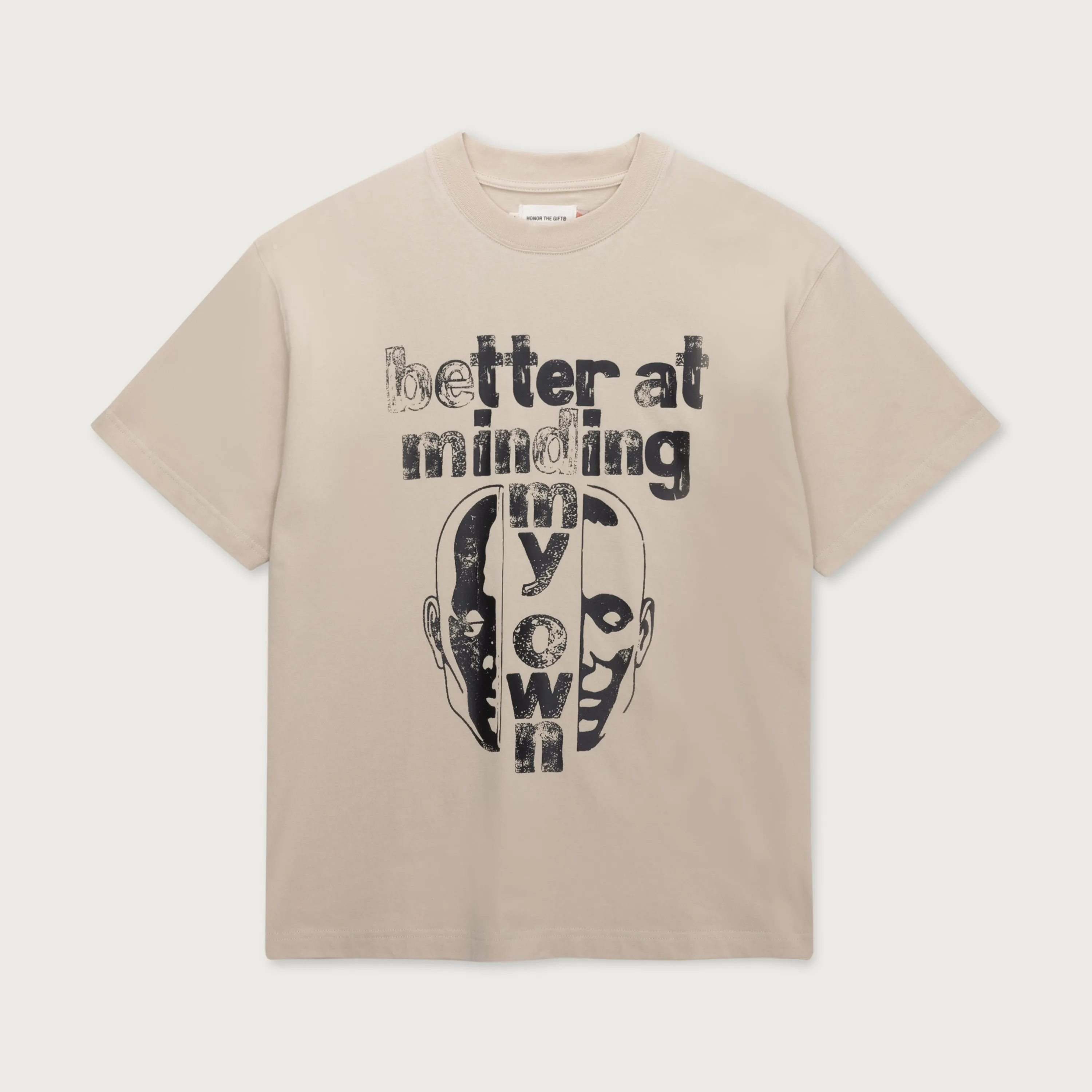Better At Minding My Own Tee - Taupe sold by Honor the Gift product image thumbnail 2