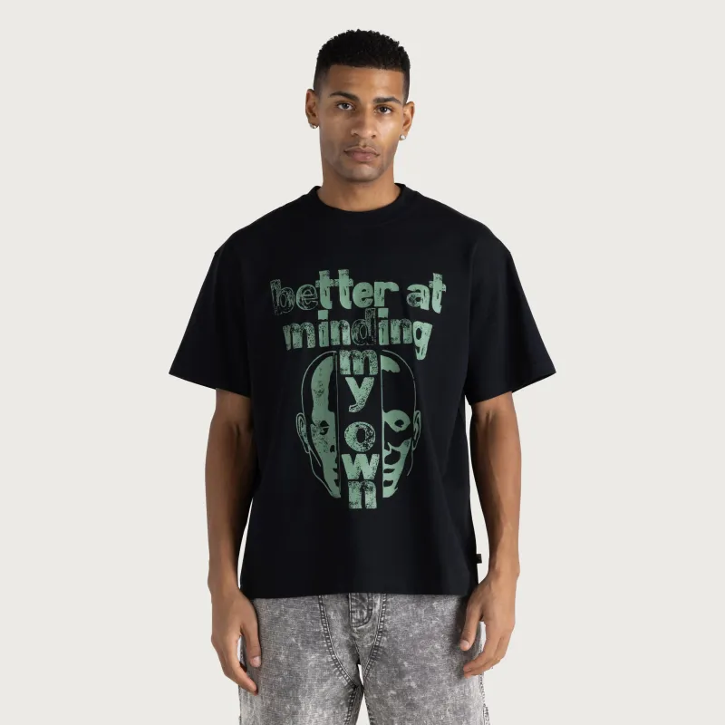 Better At Minding My Own Tee - Black made by Honor the Gift