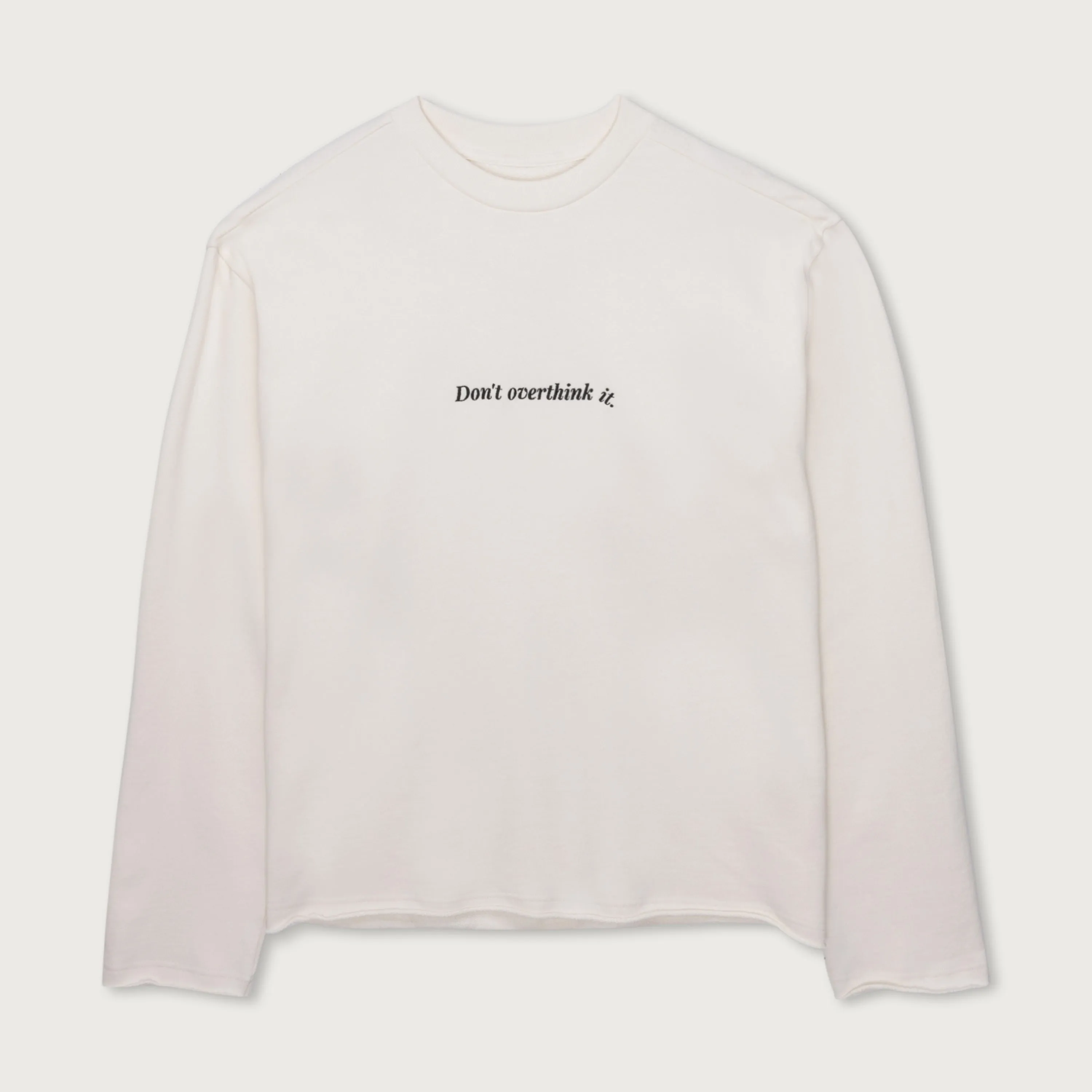 Dont Overthink It Crew - White sold by Honor the Gift product image thumbnail 2