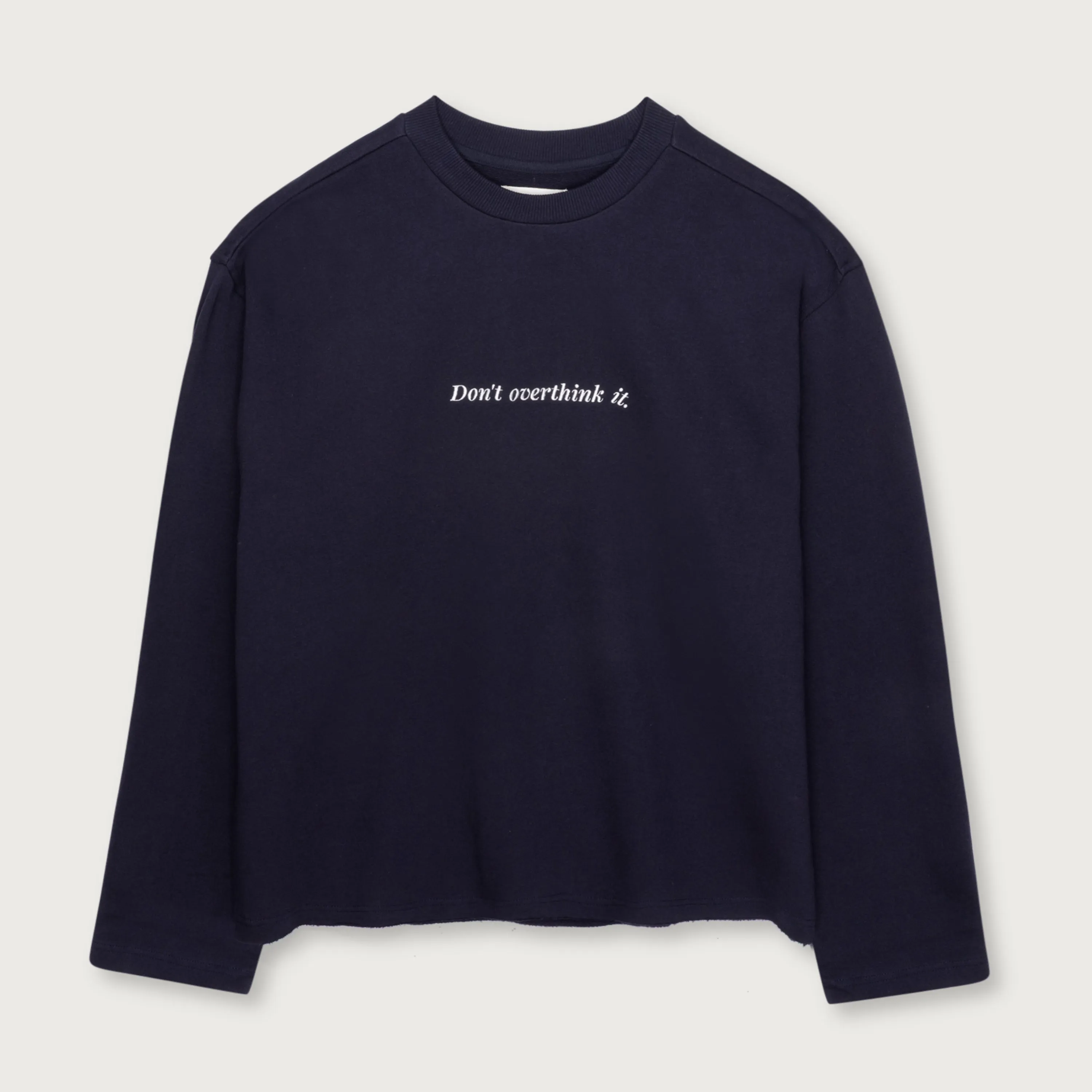 Dont Overthink It Crew - Navy sold by Honor the Gift product image thumbnail 2