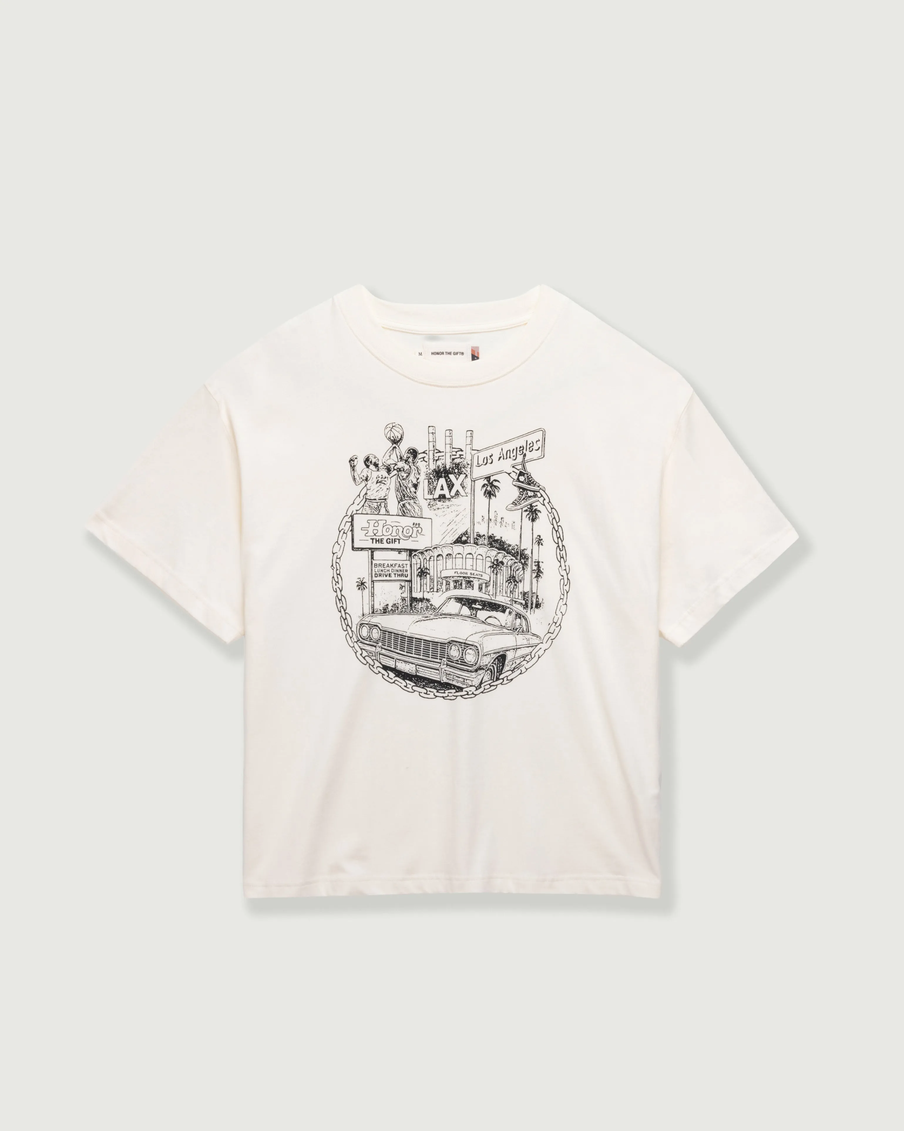 LA Chain City Tee - Bone sold by Honor the Gift