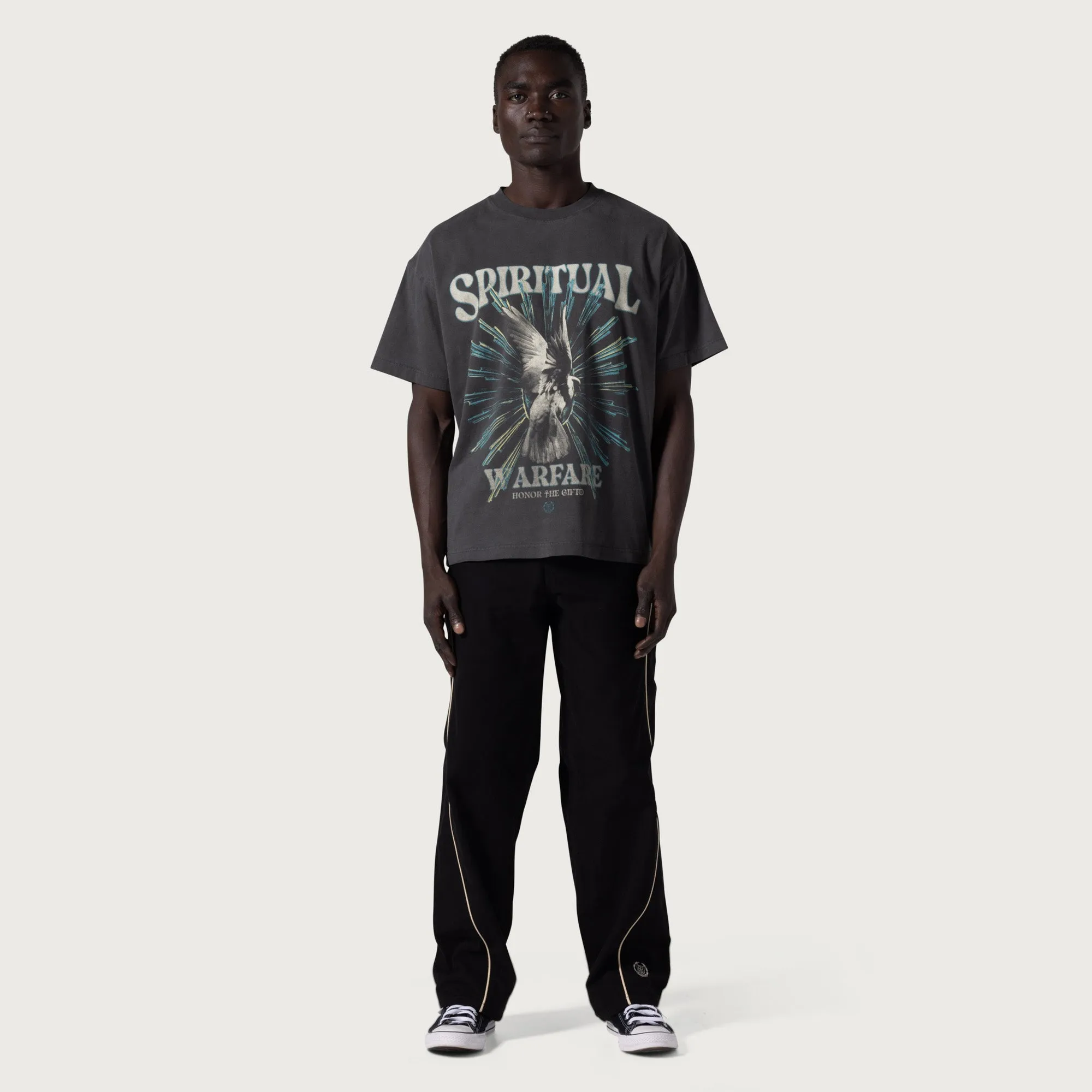 Spiritual Conflict T-Shirt - Black sold by Honor the Gift product image thumbnail 3
