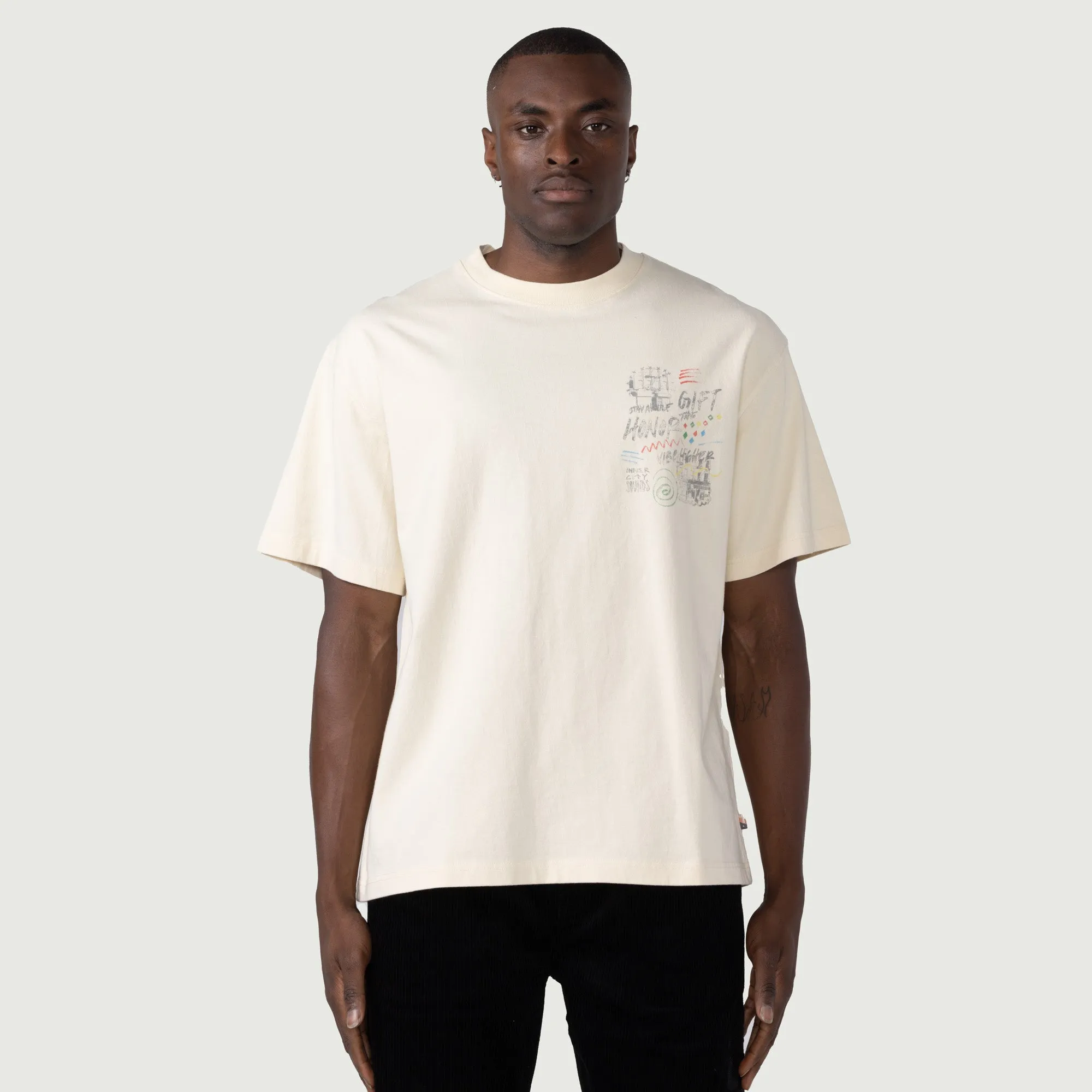 HTG® Vibe Higher T-Shirt - Bone sold by Honor the Gift product image thumbnail 3
