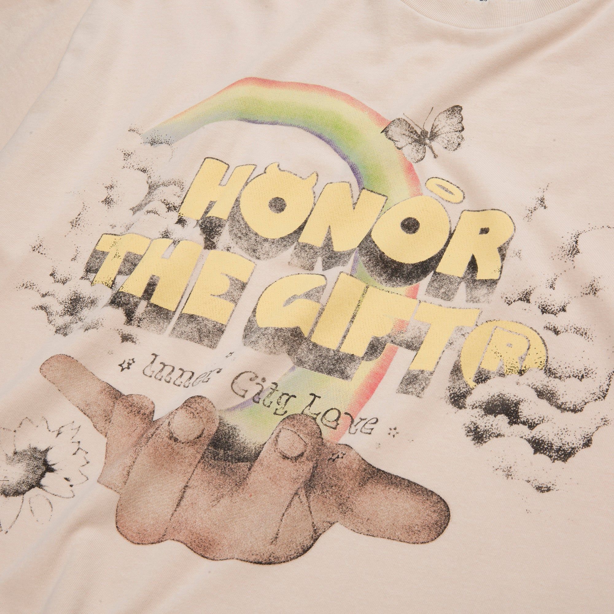 Palms T-Shirt - Cream sold by Honor the Gift product image thumbnail 3