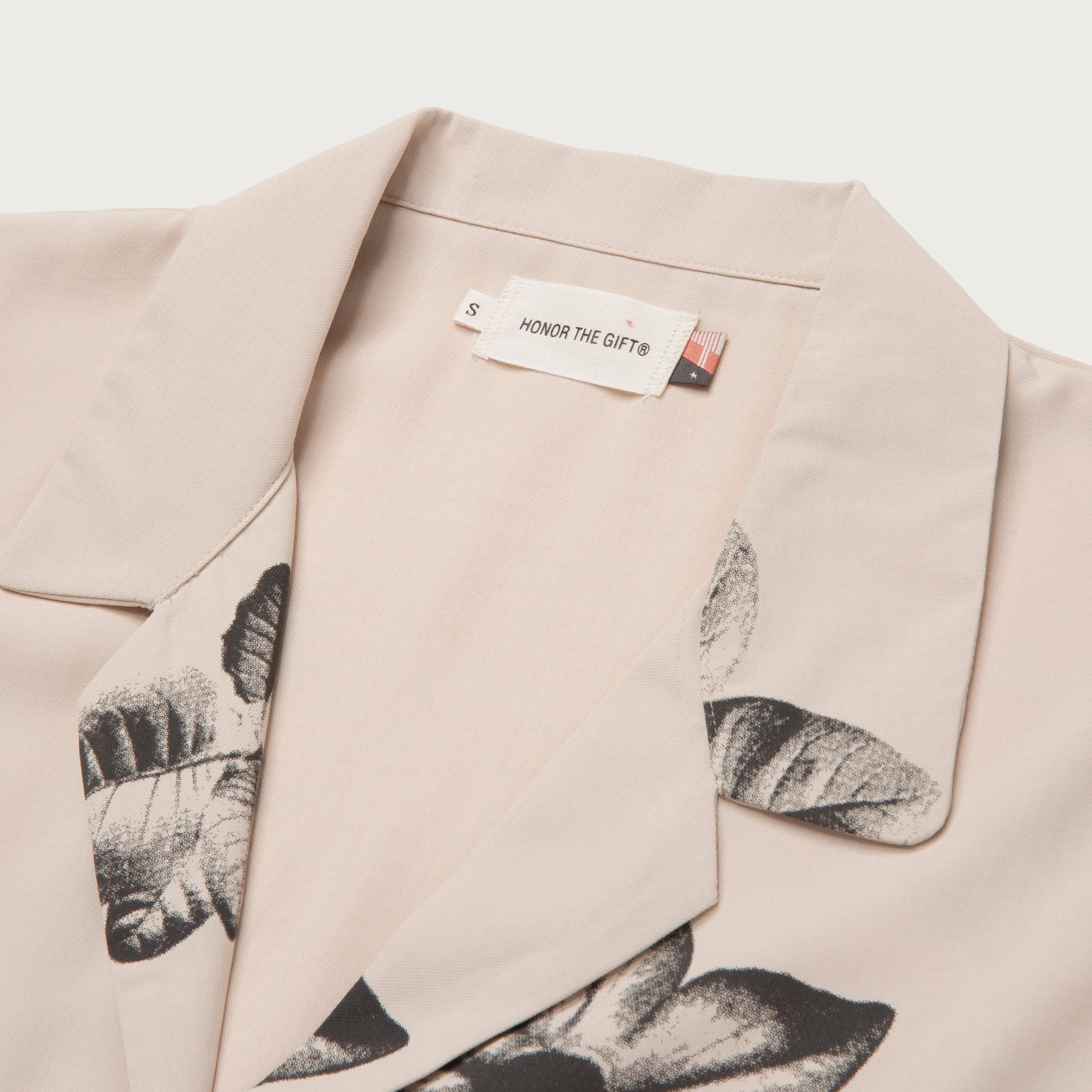 Womens Floral Camp S/S Button Up - Cream sold by Honor the Gift product image thumbnail 4