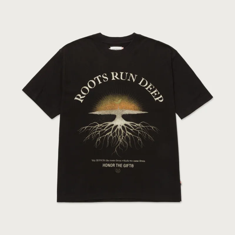 Roots Run Deep T-Shirt - Black sold by Honor the Gift