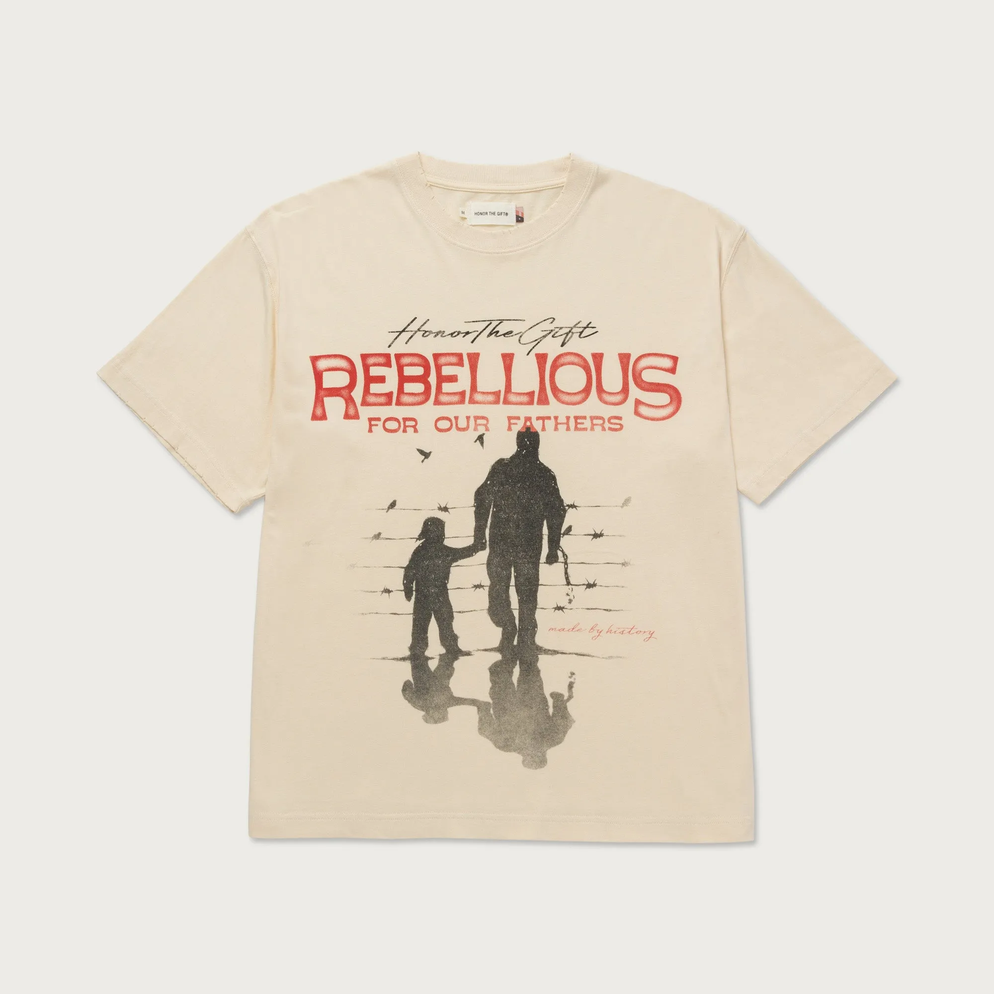 Rebellious For Our Fathers T-Shirt - Bone sold by Honor the Gift