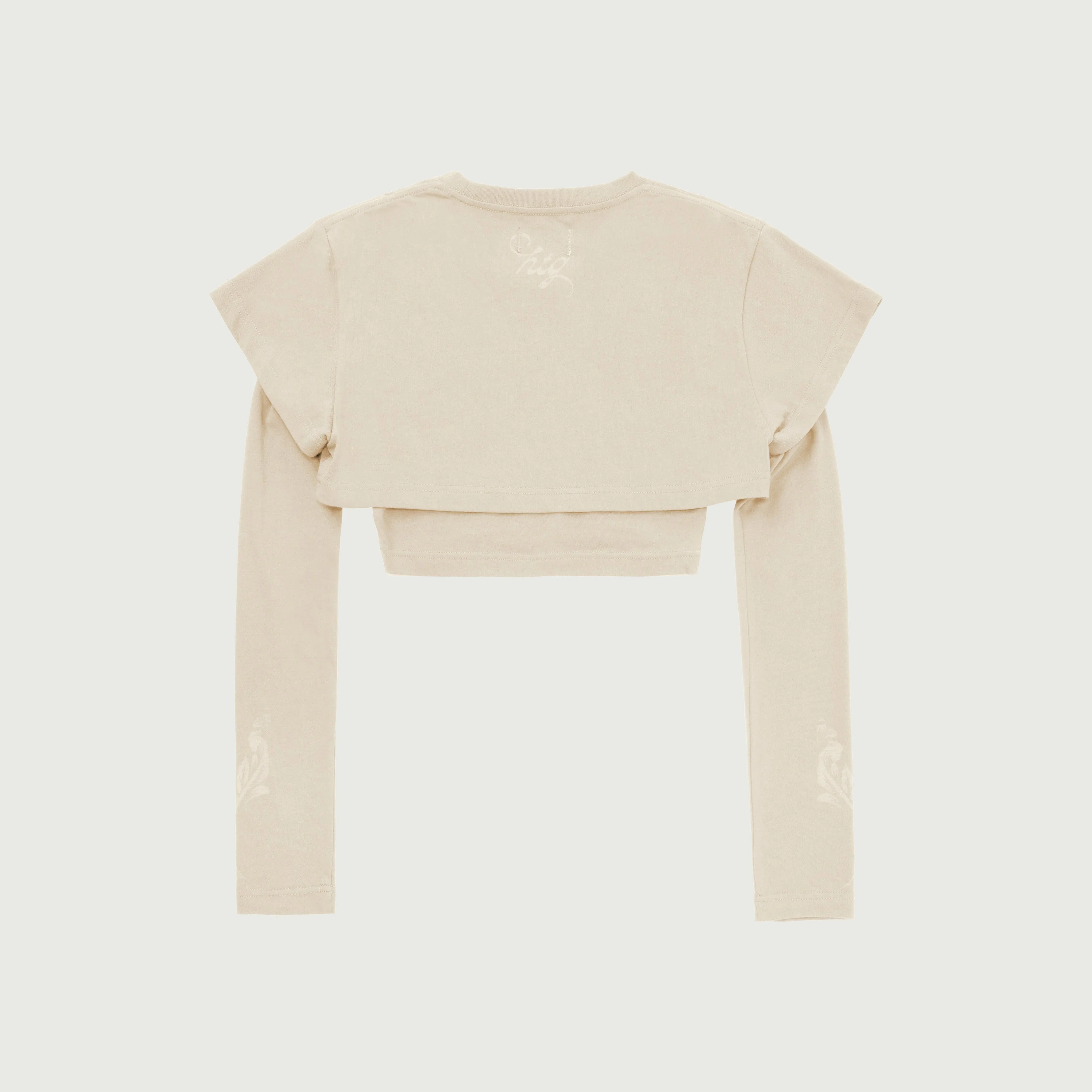 Womens Double Layer T-Shirt - Bone sold by Honor the Gift product image thumbnail 2