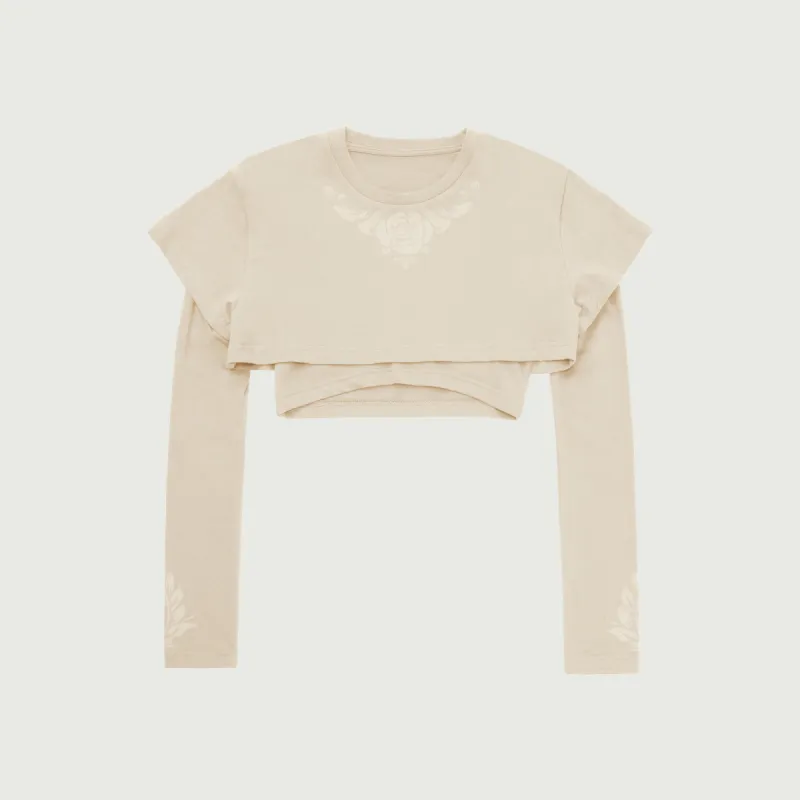 Womens Double Layer T-Shirt - Bone sold by Honor the Gift