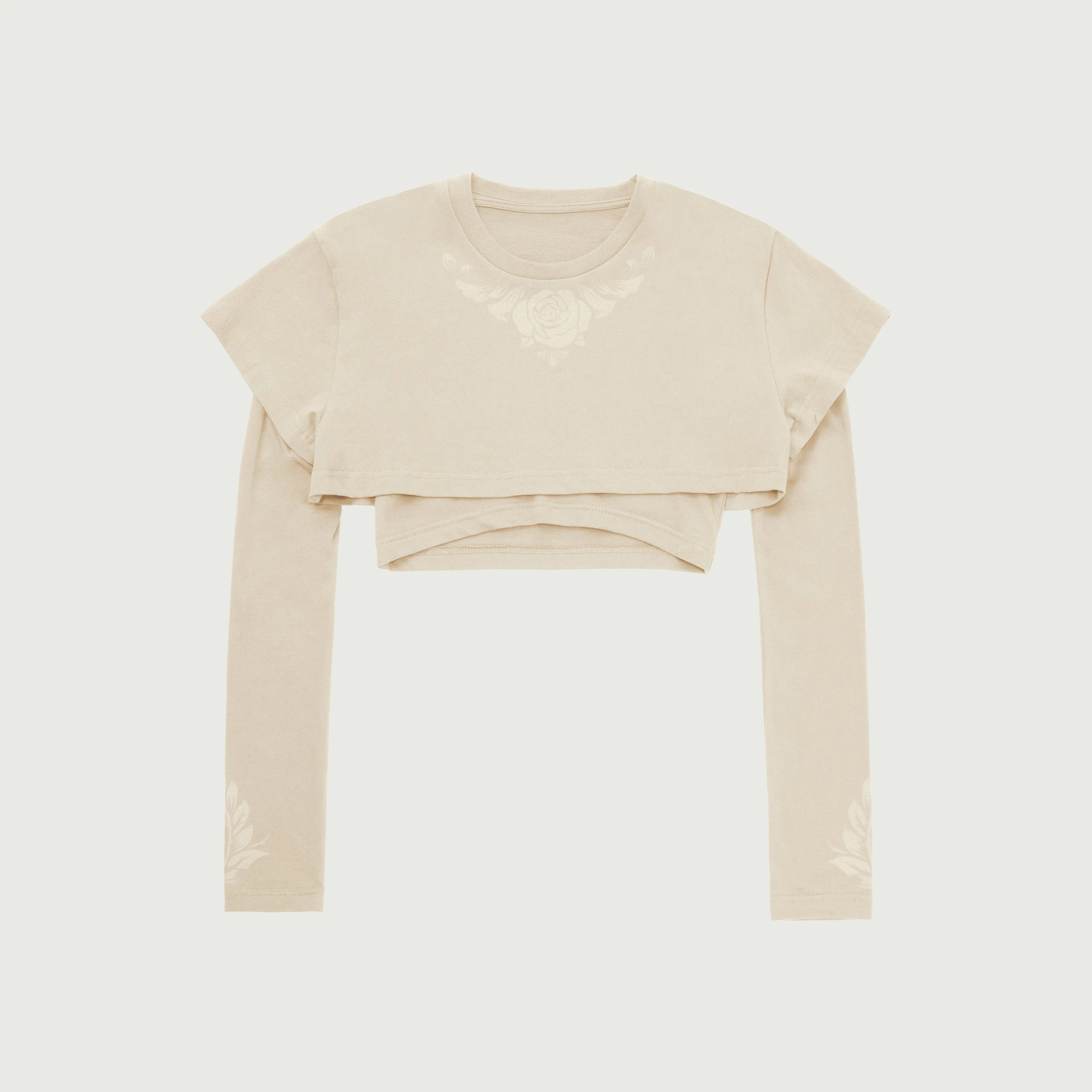 Womens Double Layer T-Shirt - Bone sold by Honor the Gift
