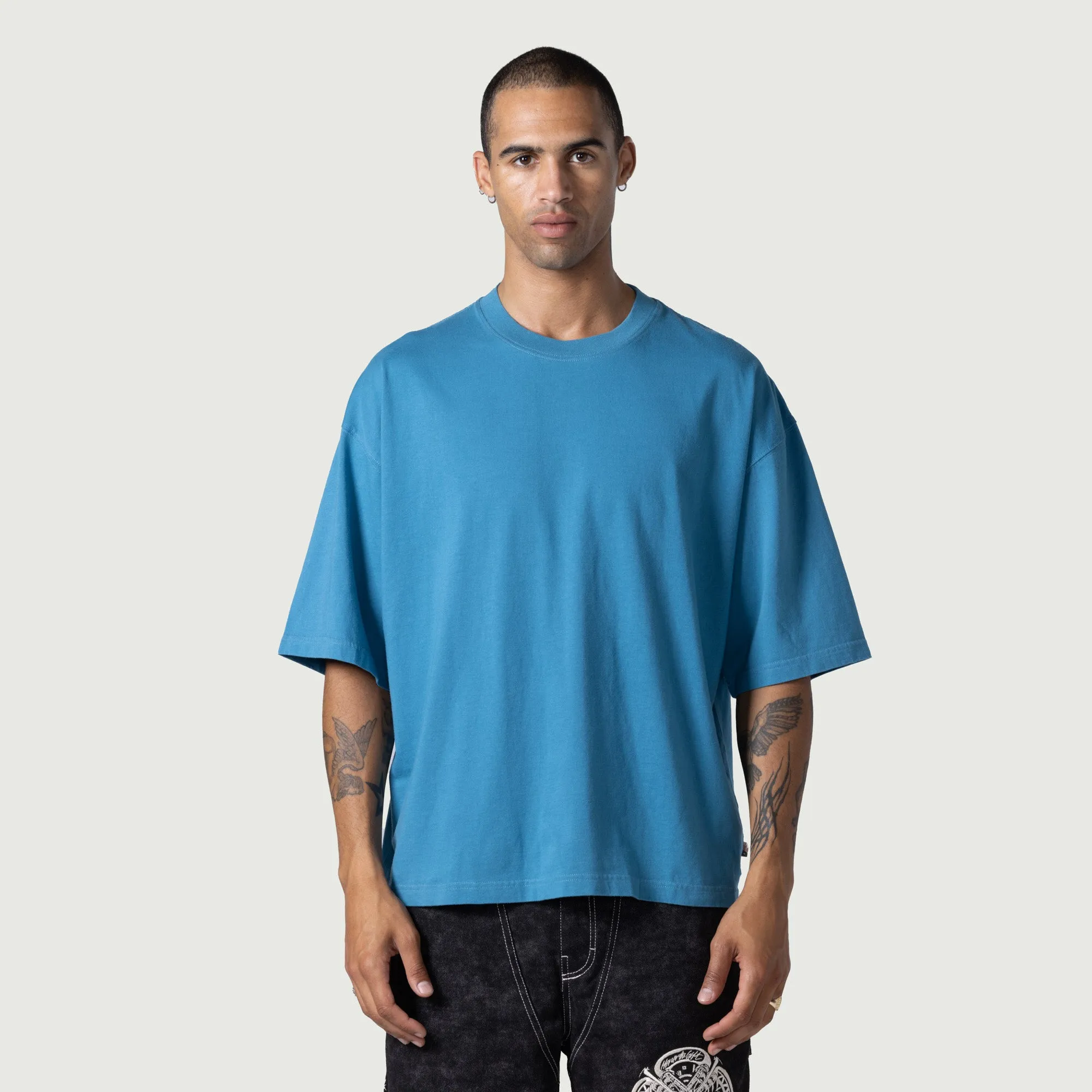 Crest Logo Box Tee - Blue sold by Honor the Gift product image thumbnail 4