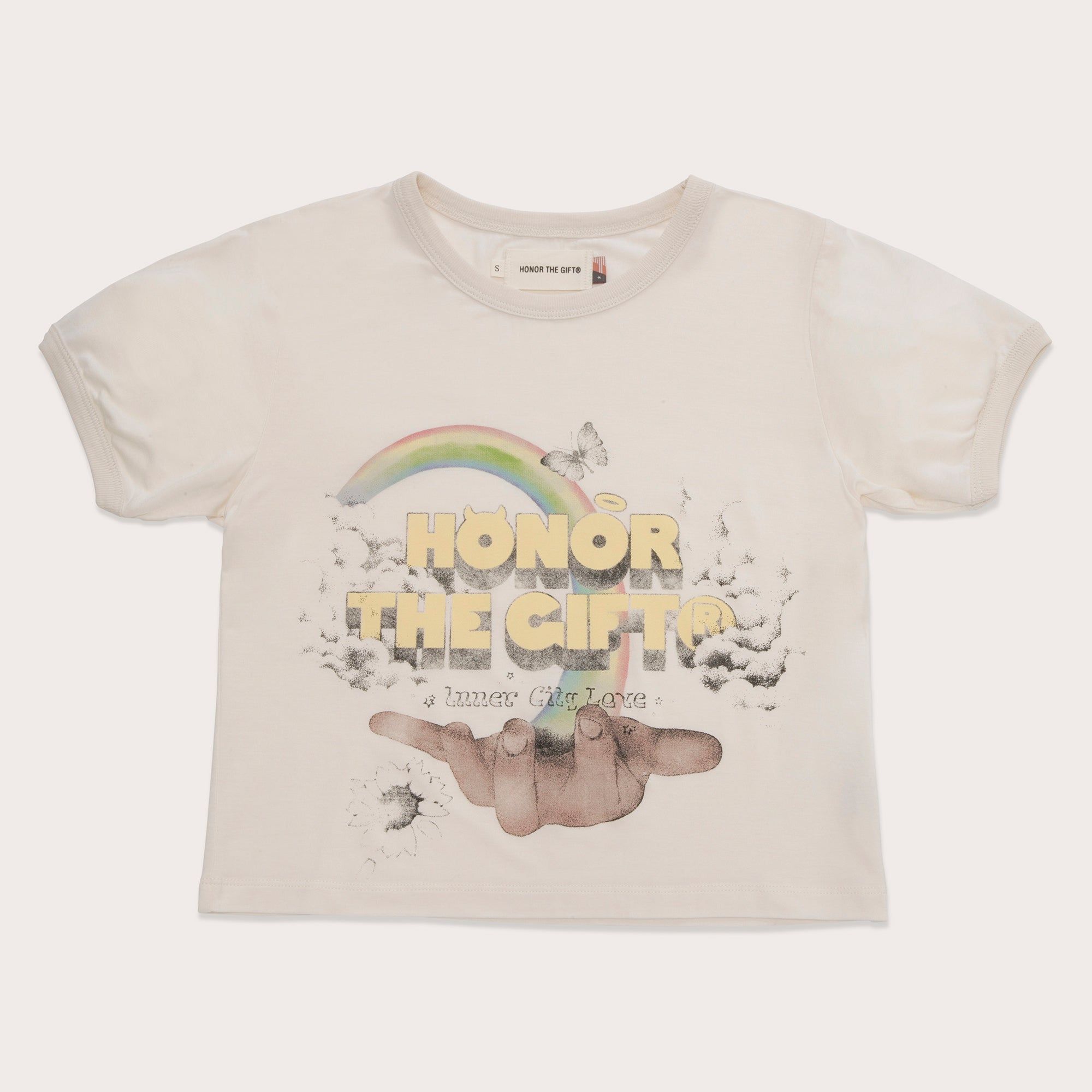 Women's Palms T-Shirt - Cream sold by Honor the Gift