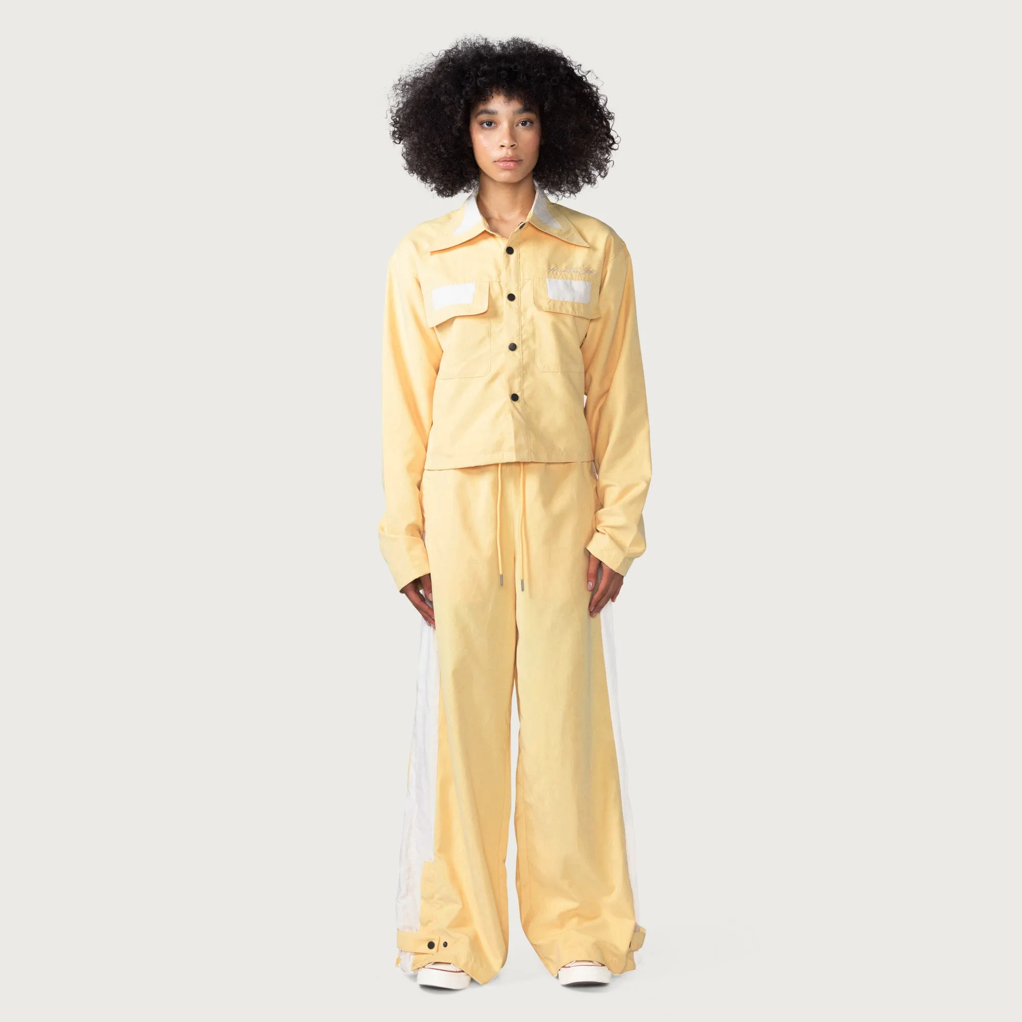 Womens Wide Leg Track Pant - Yellow sold by Honor the Gift product image thumbnail 3