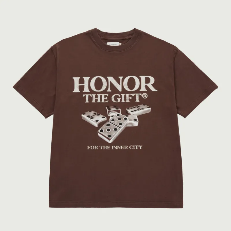 Dominos T-Shirt - Brown made by Honor the Gift
