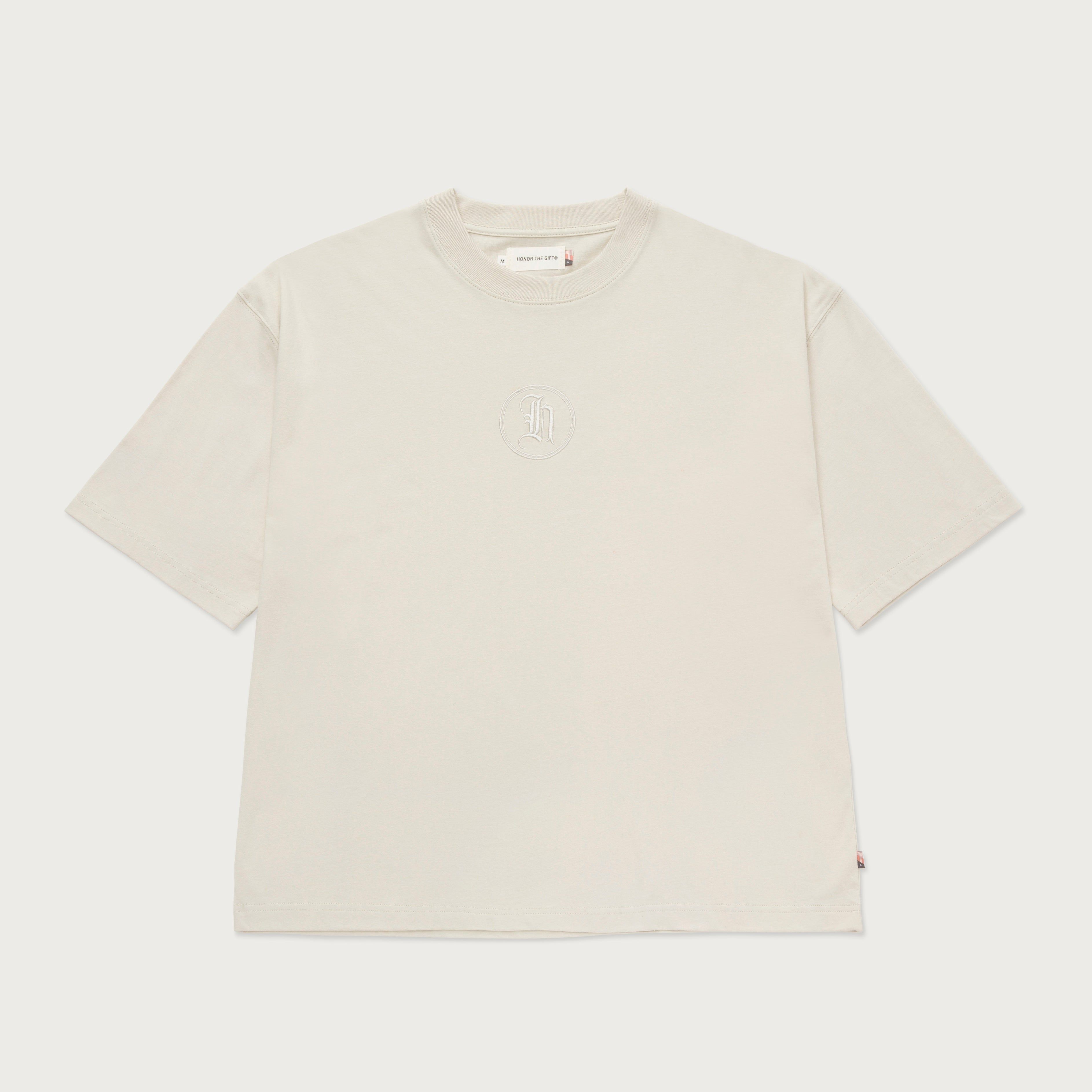 H Stamp Box T-Shirt - Bone sold by Honor the Gift
