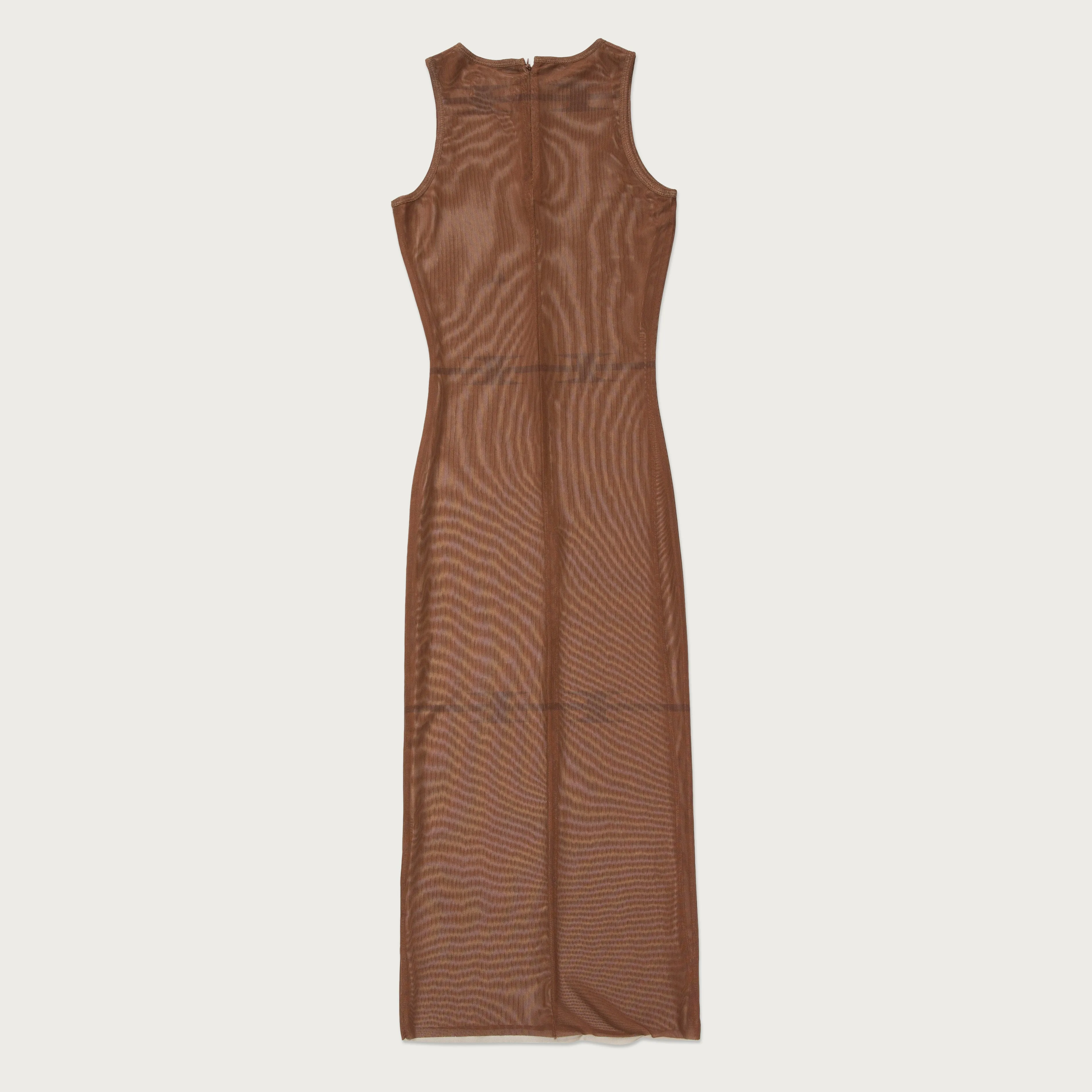 Womens Sleeveless Mesh Dress - Brown sold by Honor the Gift product image thumbnail 2