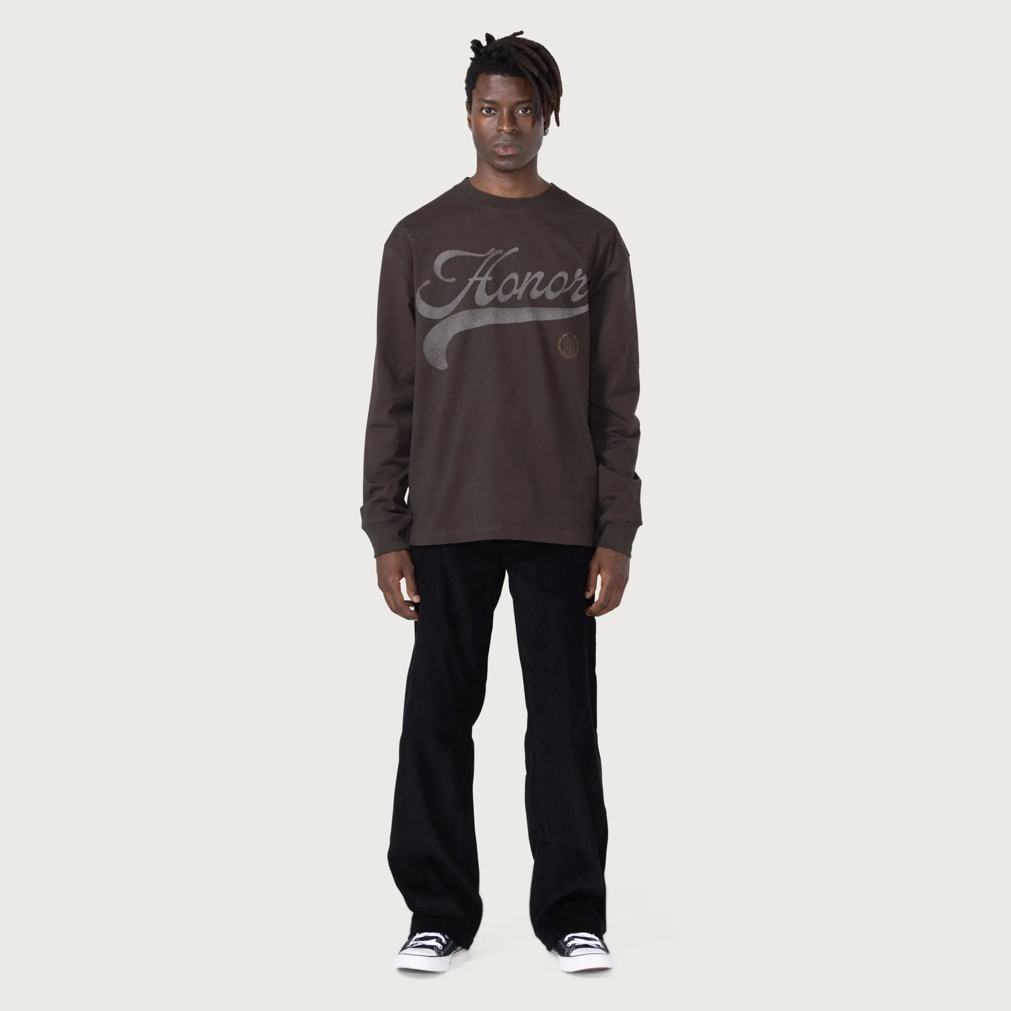 Holiday Script L/S T-Shirt - Black sold by Honor the Gift product image thumbnail 3