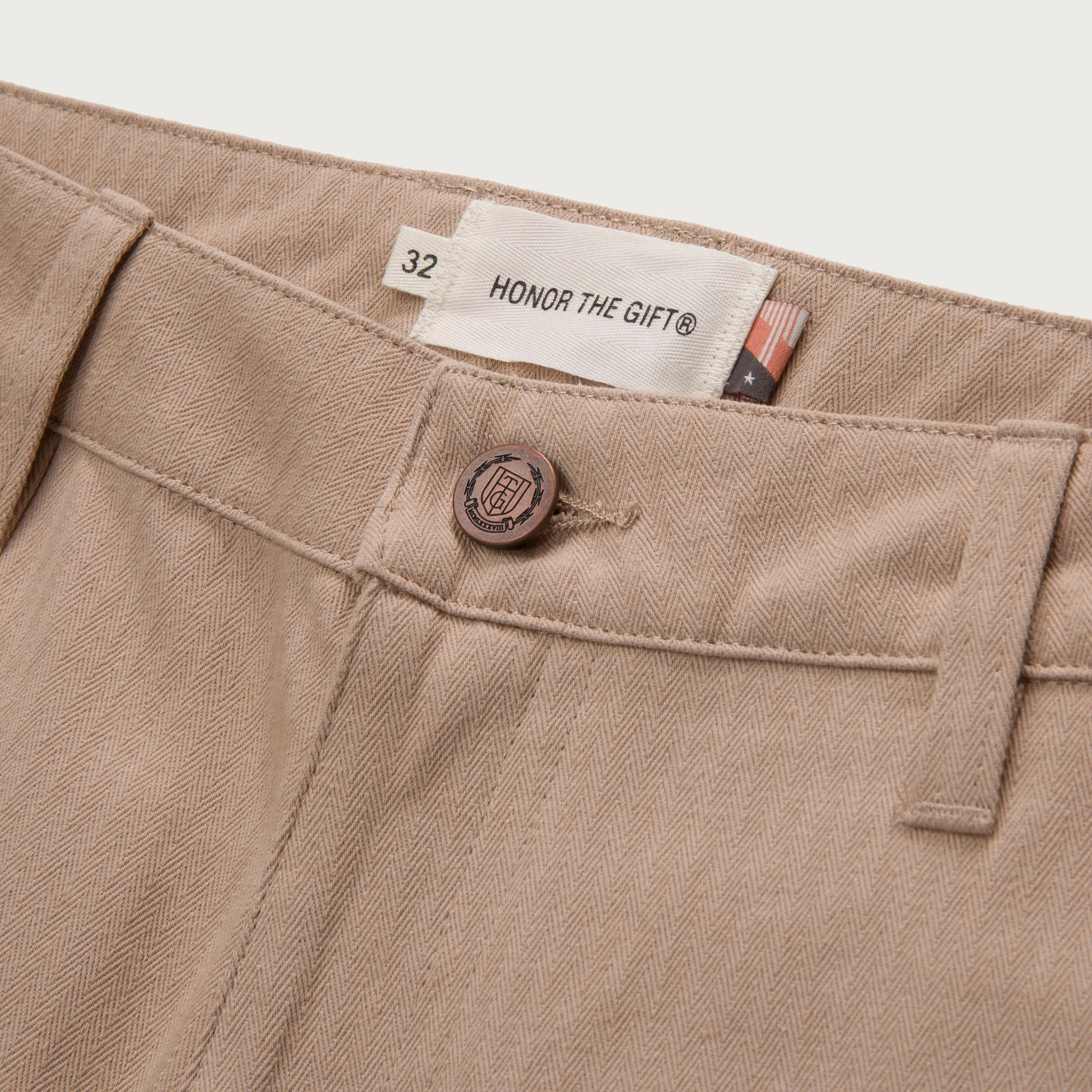 Herringbone Pant - Bone sold by Honor the Gift product image thumbnail 4