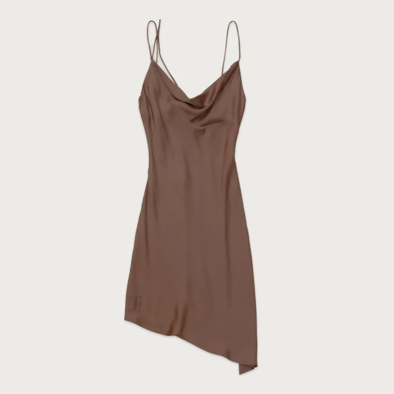 Womens Silk Slip Dress - Brown sold by Honor the Gift