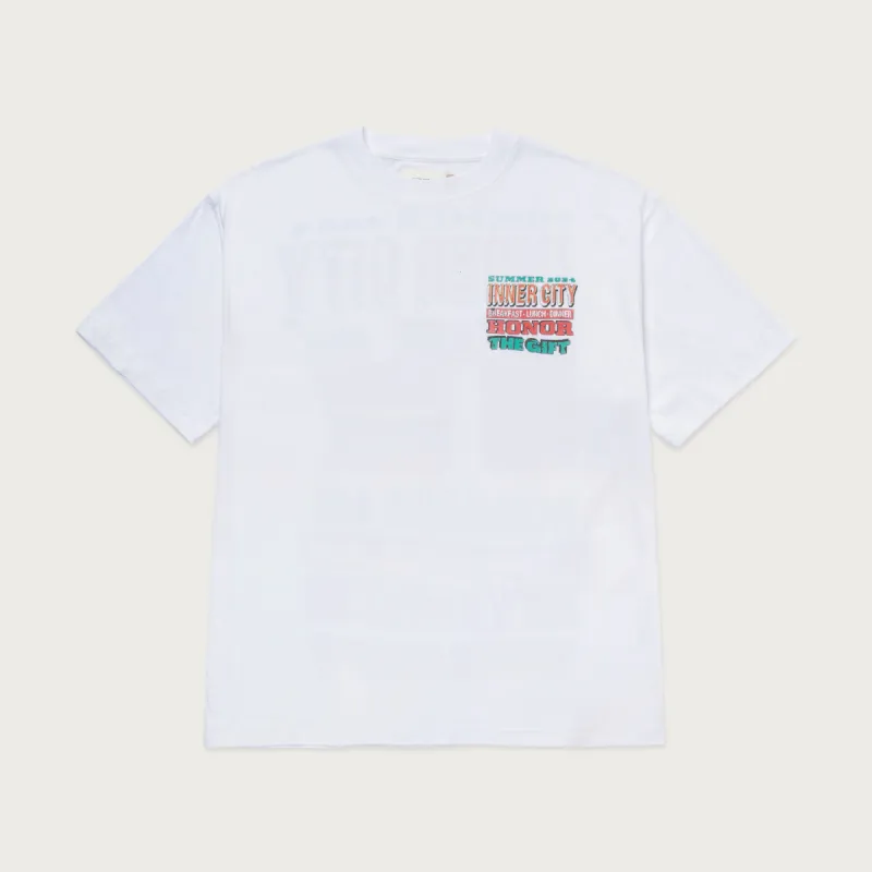 HTG® Burgers T-Shirt - White sold by Honor the Gift