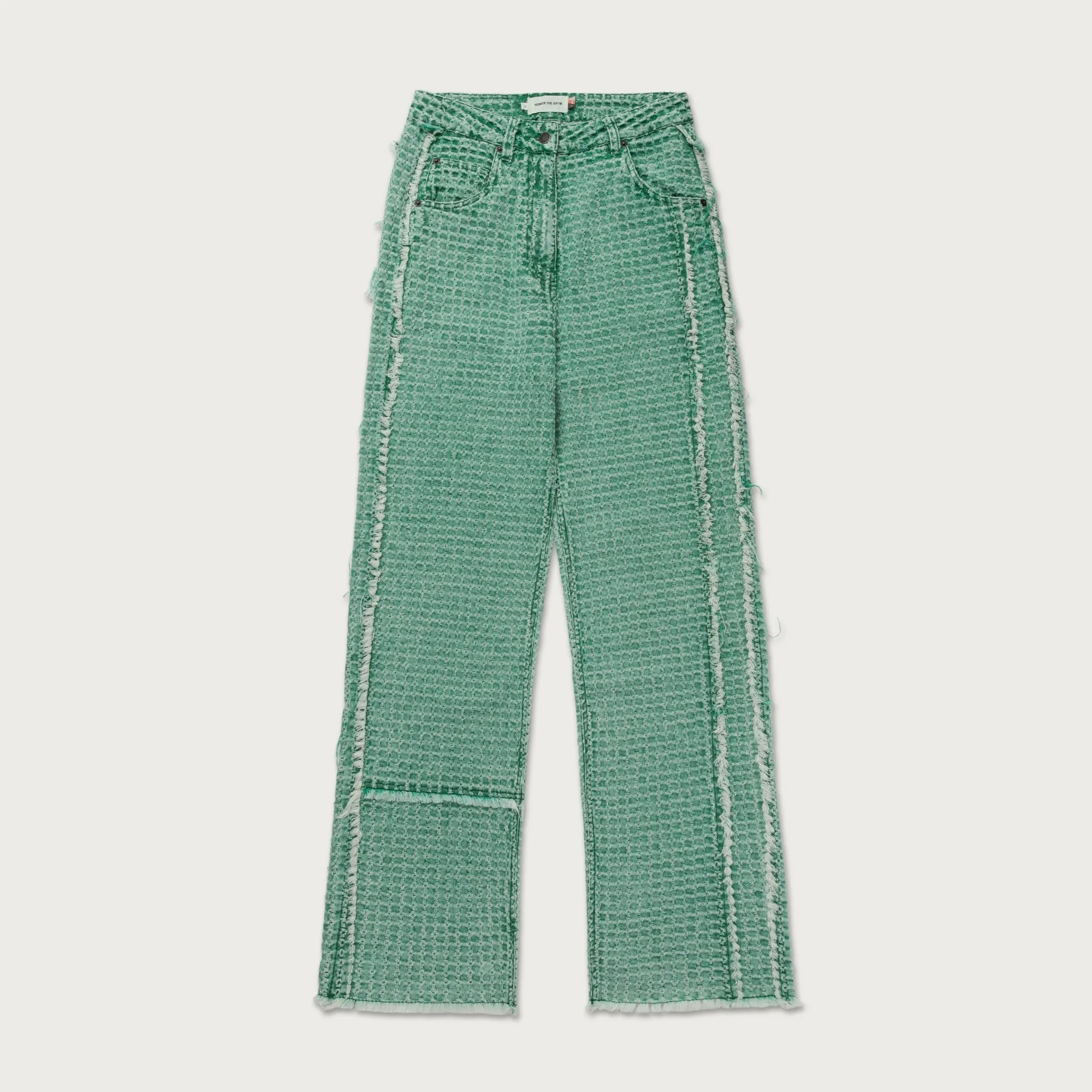 Womens Novelty Denim Pant - Teal sold by Honor the Gift