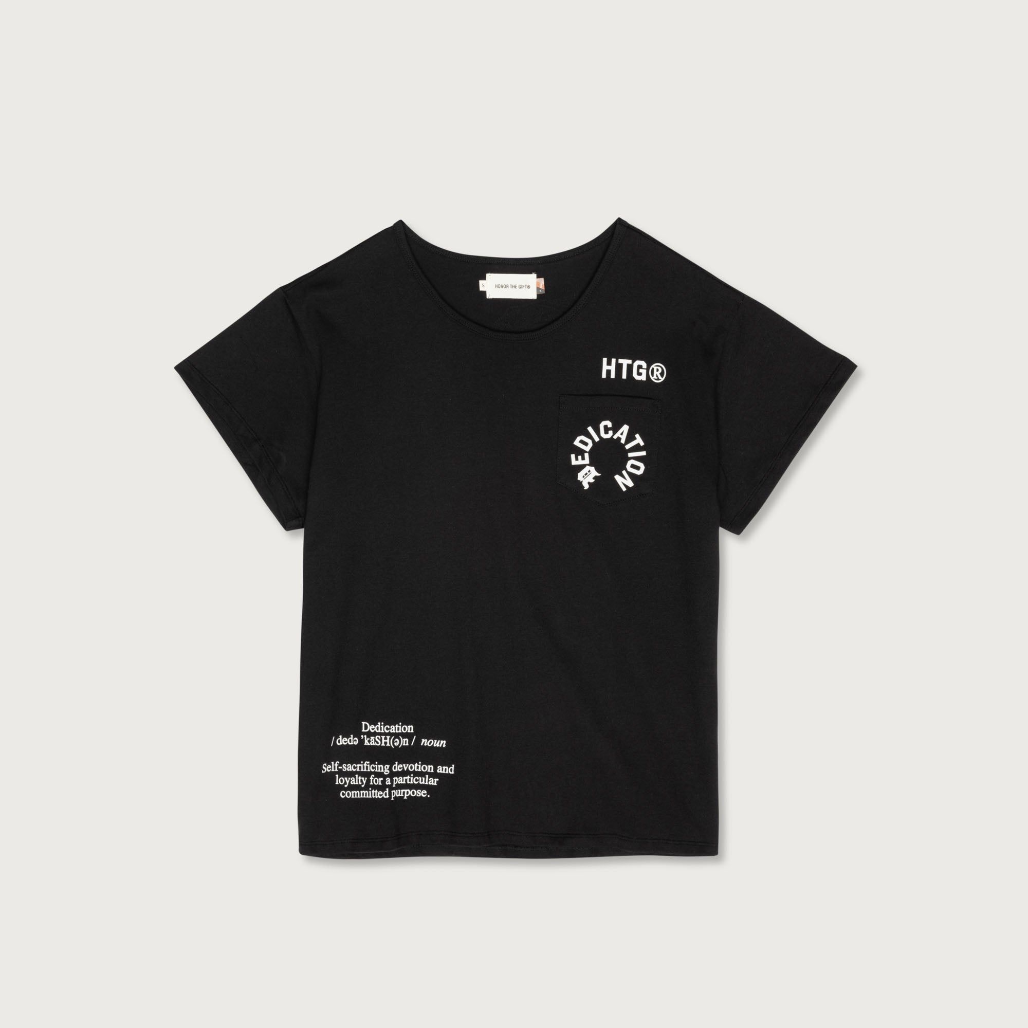Womens Dedication T-Shirt - Black sold by Honor the Gift